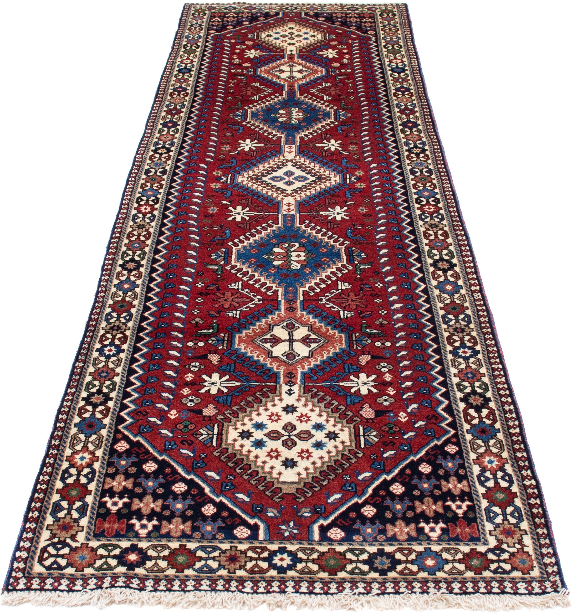 morgenland Orientteppich "Perser - Nomadic - 290 x 81 cm - rot", rechteckig, 10 mm Höhe, Wohnzimmer, Handgeknüpft, Einze