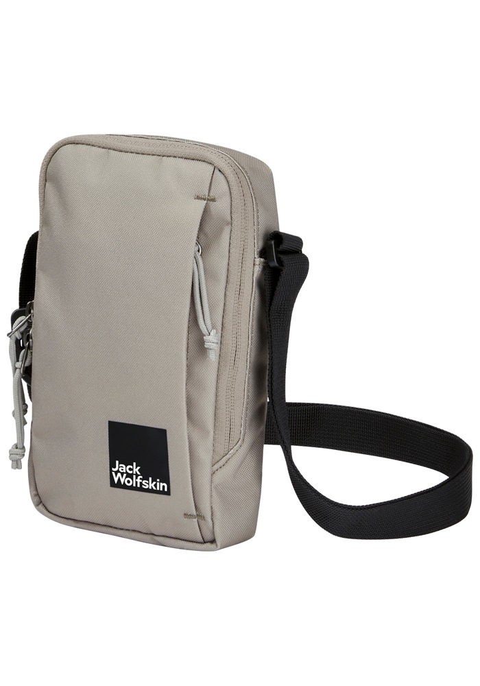 Umhängetasche JACK WOLFSKIN "KONYA BAG", Herren, Gr. onesize, grau (stone), Polyester, Taschen Umhängetasche 3