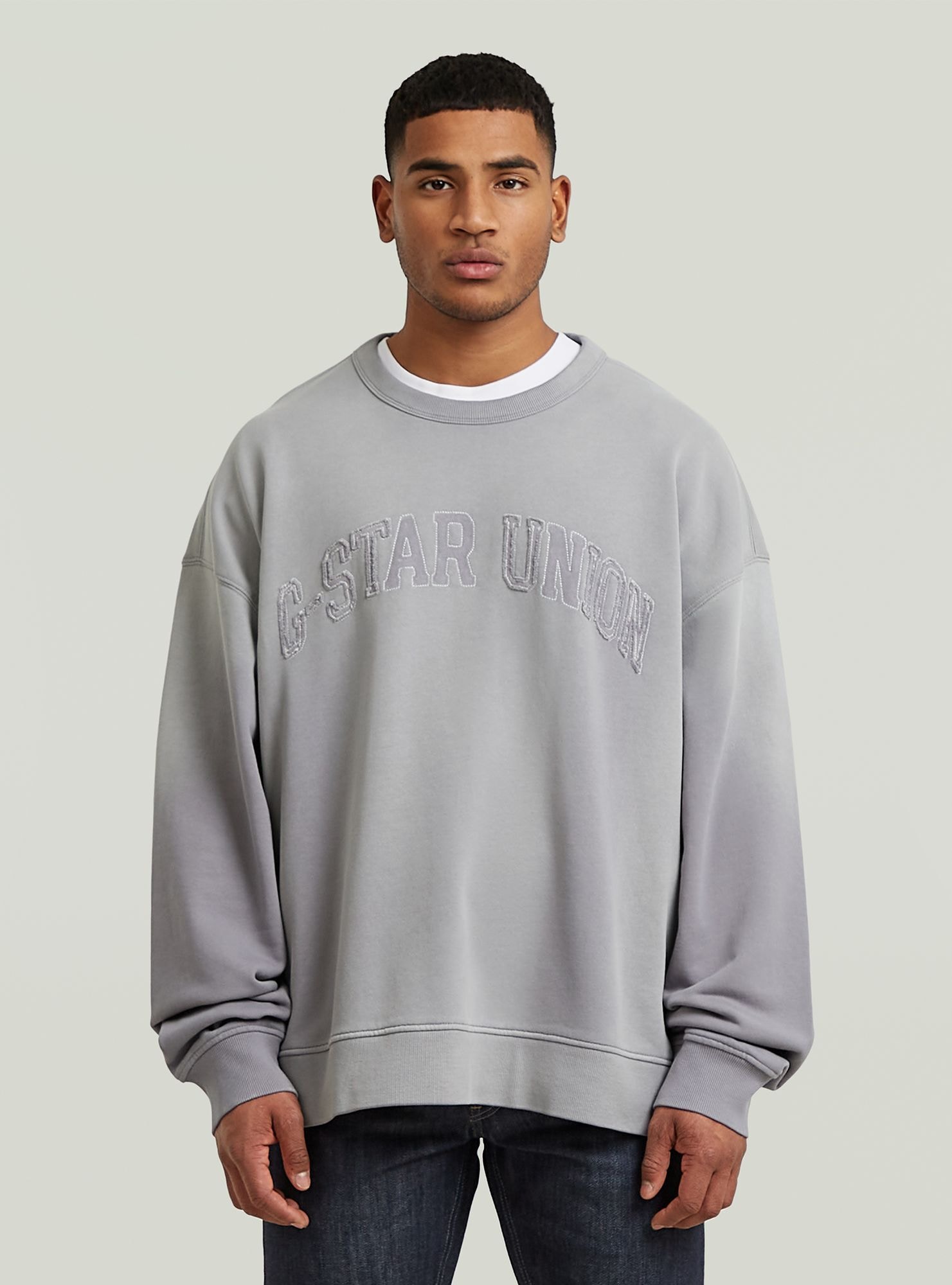 G-STAR Longpullover "Sunfaded Applique Loose Sweatshirt" günstig online kaufen