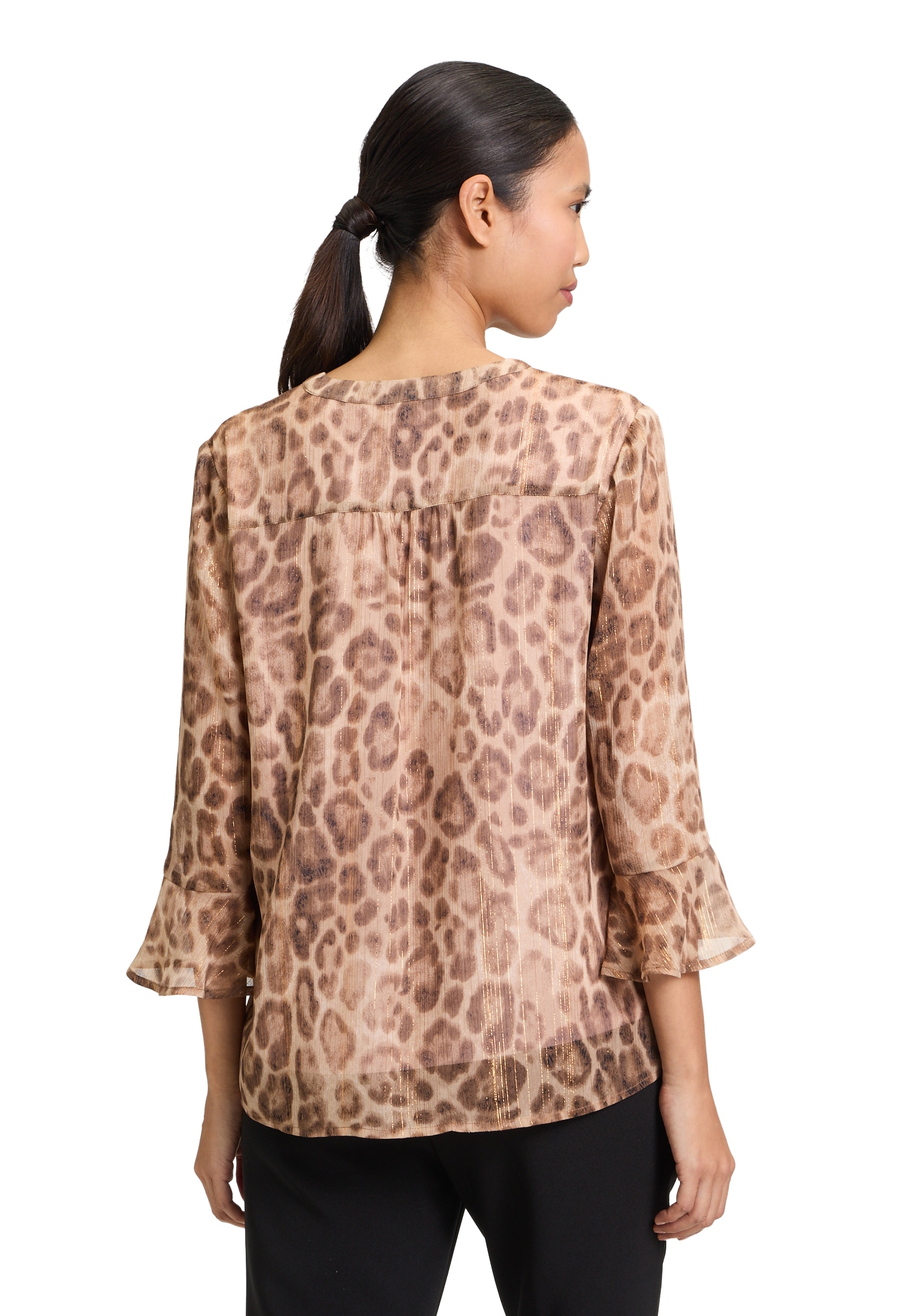 Cartoon Schlupfbluse »Cartoon Damen Casual-Bluse mit Leoprint«