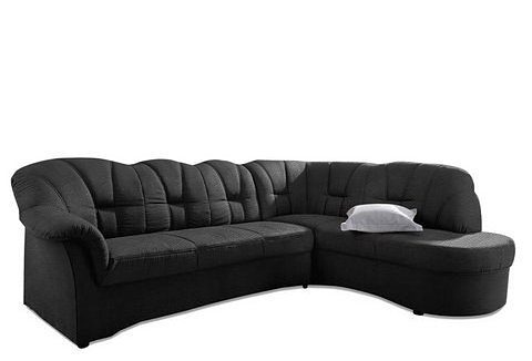 DOMO collection Ecksofa Papenburg, mit Ottomane, wahlweise mit Bettfunktion