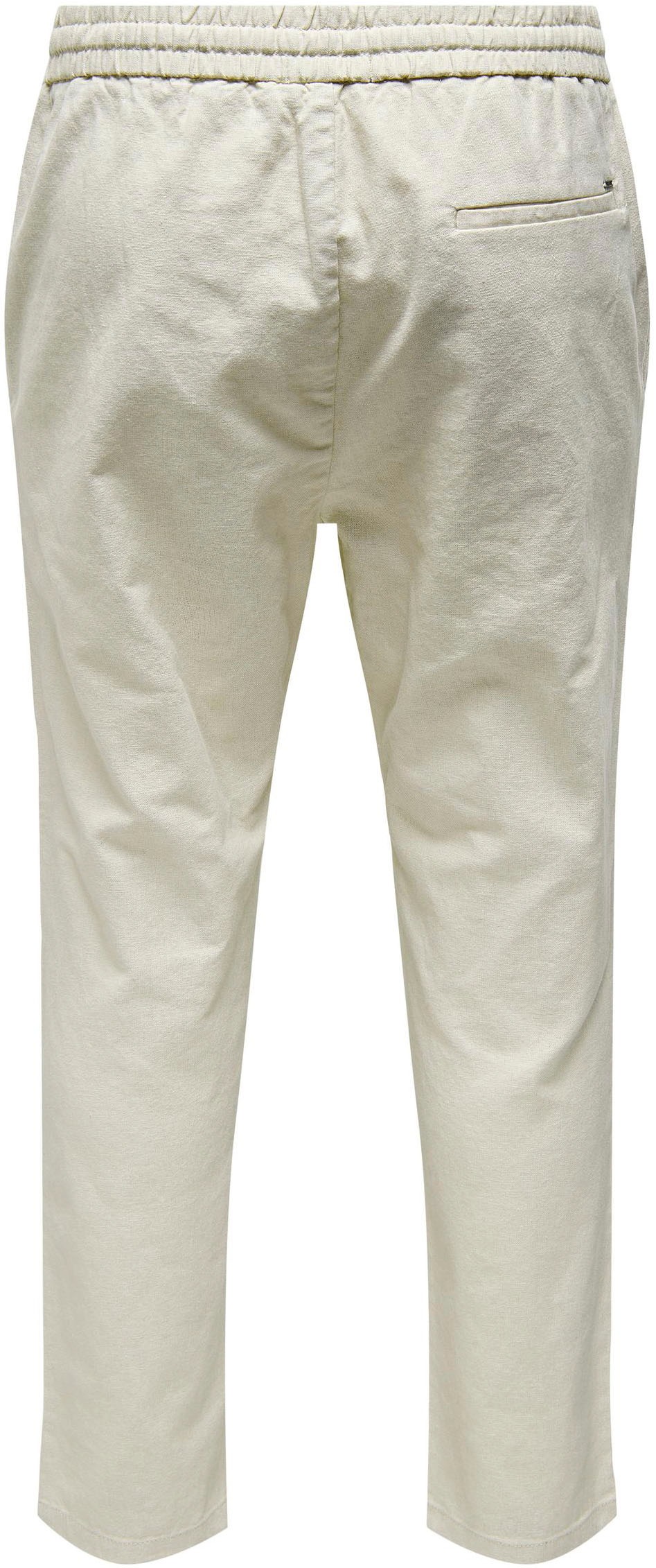 ONLY & SONS Stoffhose »ONSLINUS CROP 0007 COT LIN PNT NOOS«, mit Leinen