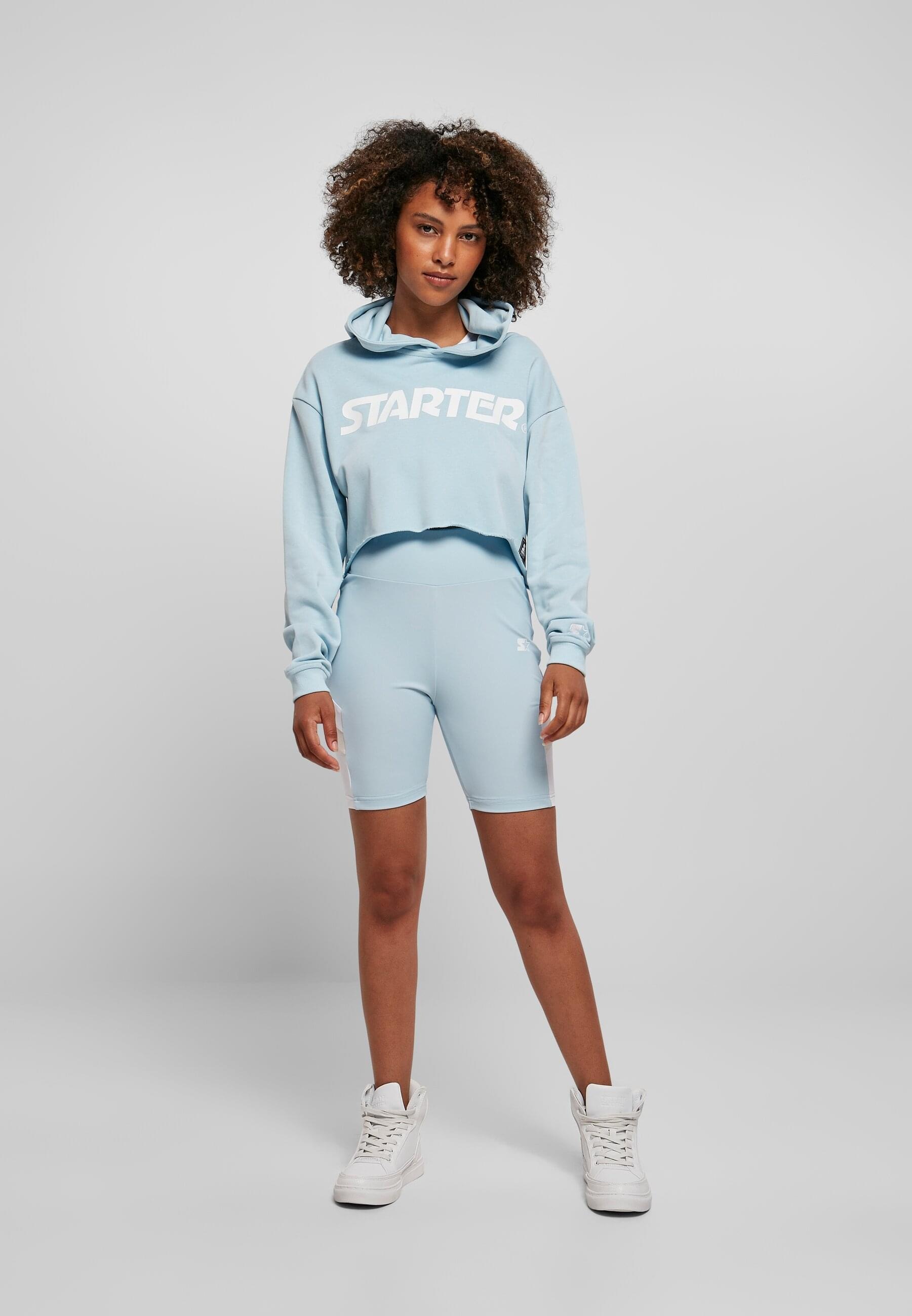 Starter Black Label Rundhalspullover »Starter Black Label Damen Ladies Starter Cropped Hoody«, (1 tlg.)