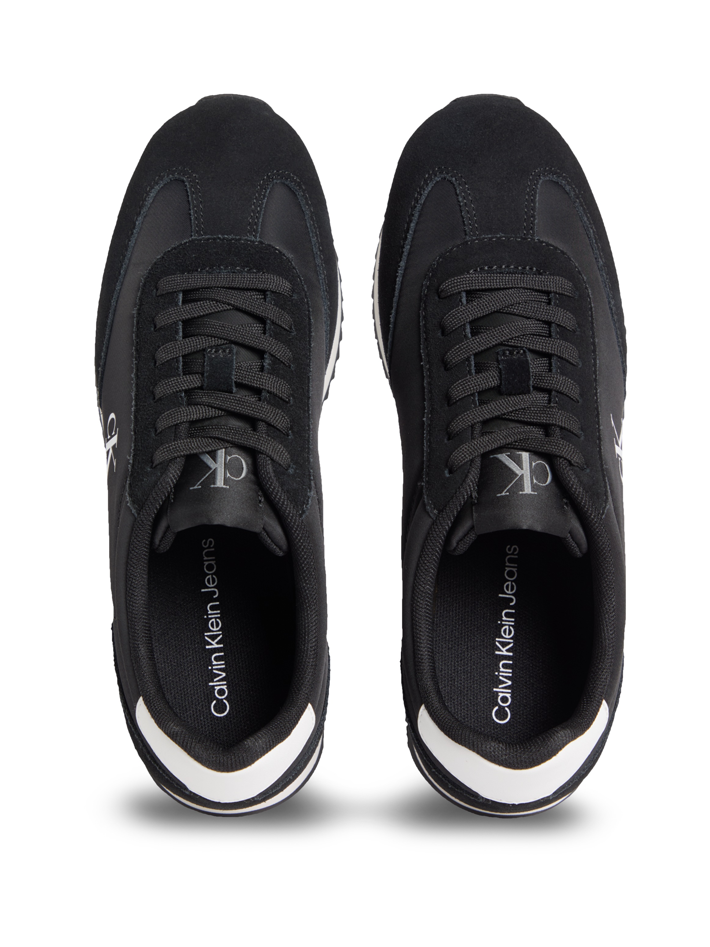 Calvin Klein Jeans Sneaker »RUNNER LACEUP MG NYLON MIX«, Schnürschuh, Halbschuh, Runner-Sneaker mit seitlichem CK-Logo