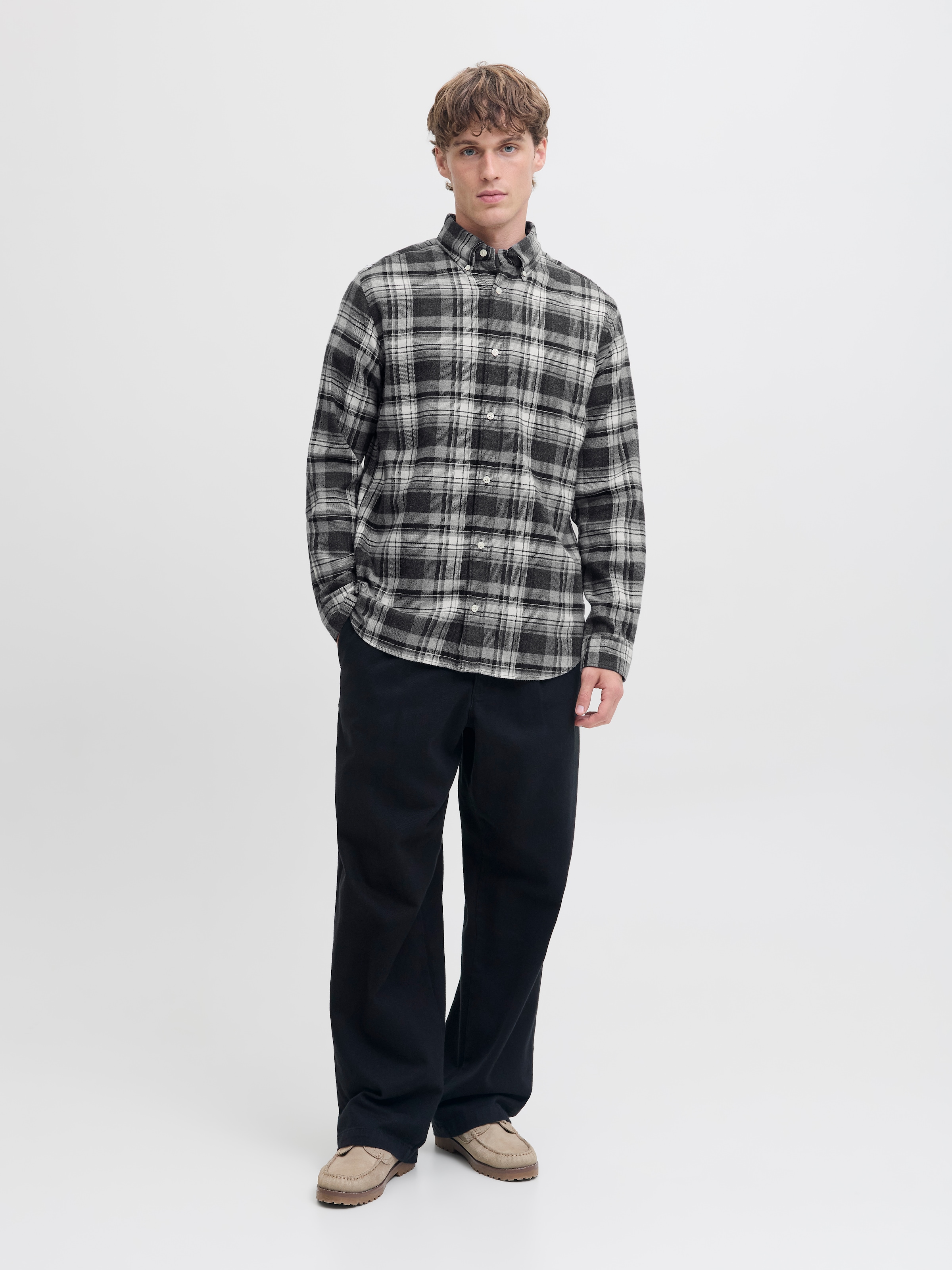 Jack & Jones Langarmhemd »JPRBLUBARKLEY FLANNEL X-MAS L/S SHIRT CH«