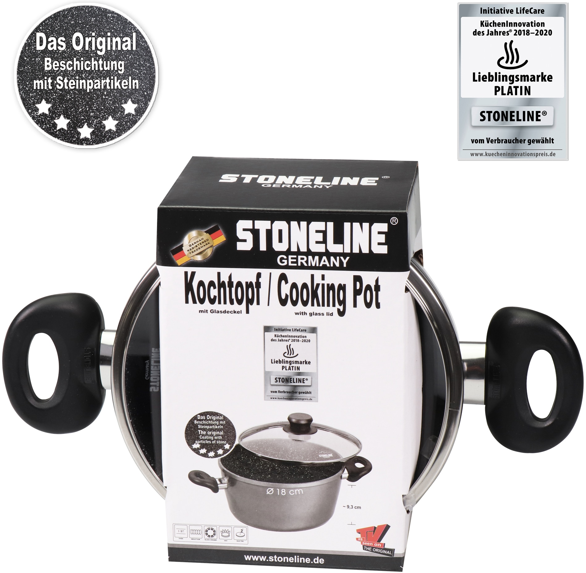 STONELINE Kochtopf 1 Stk. tlg. Aluminium