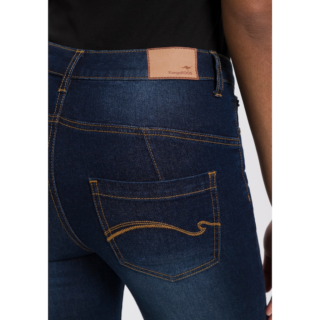 KangaROOS Slim-fit-Jeans »CROPPED HIGH WAIST SLIM FIT«, NEUE KOLLEKTION