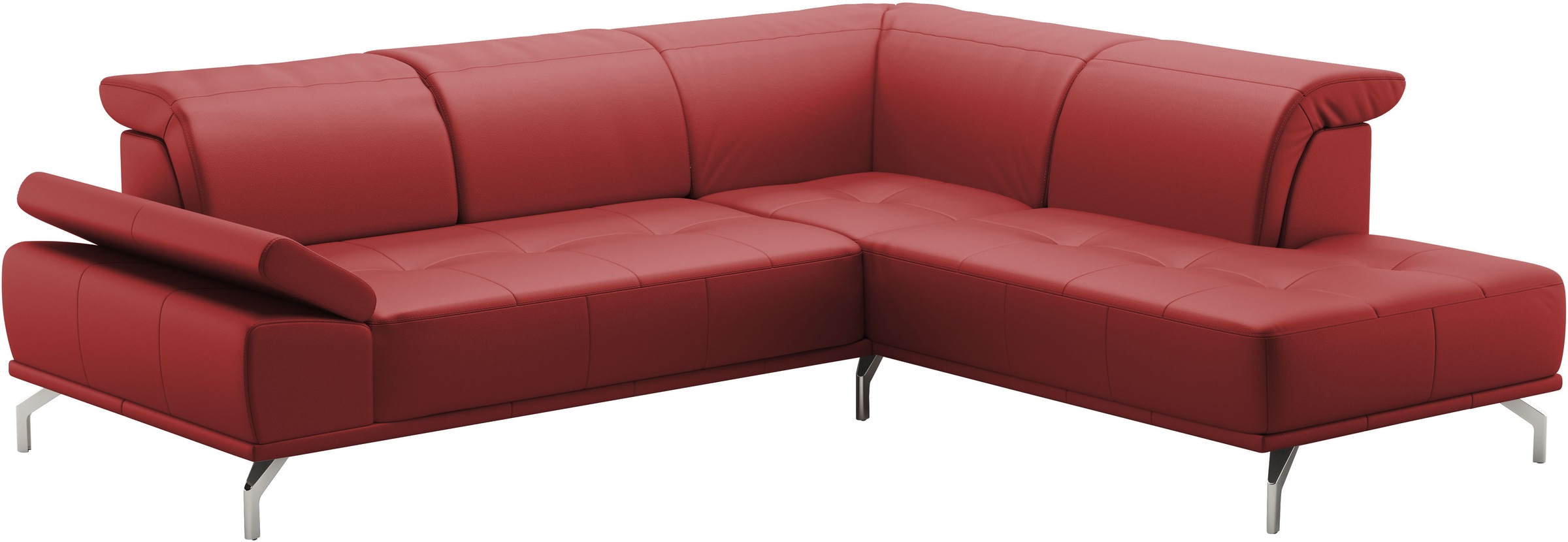 Places of Style Ecksofa »Caluna«, Inkl.Sitztiefenverstellung, wahlweise mit Kopf- und Armteilverstellung