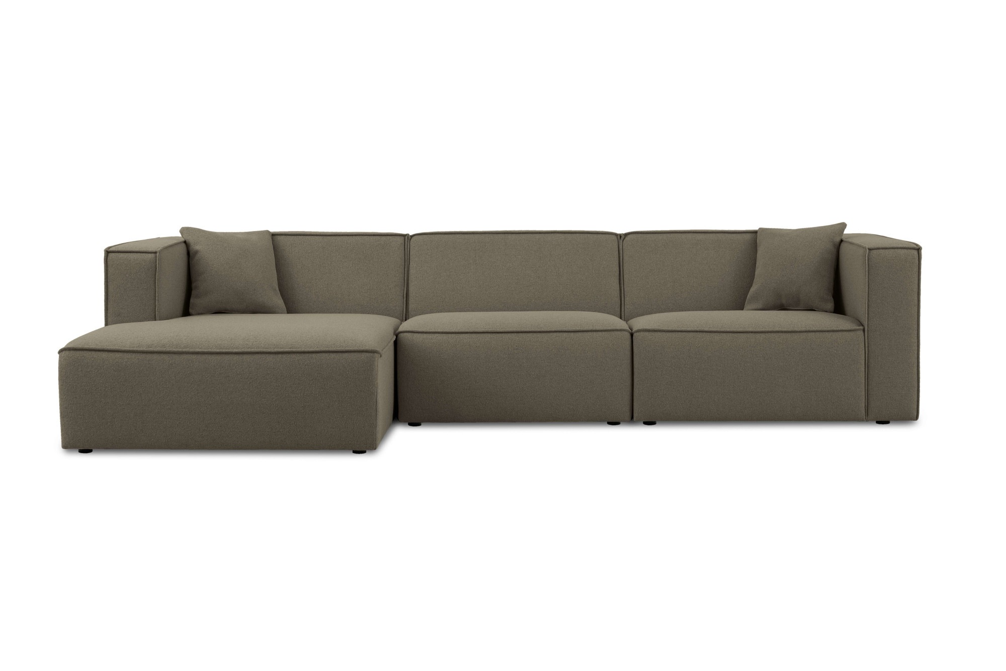 OTTO home Ecksofa "Tammie" Breite 312 cm, Webstoff fein, bodentief, mit Wel günstig online kaufen