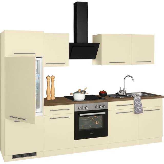 wiho Küchen Küchenzeile »Unna«, mit E-Geräten, Breite 280 cm bestellen |  BAUR