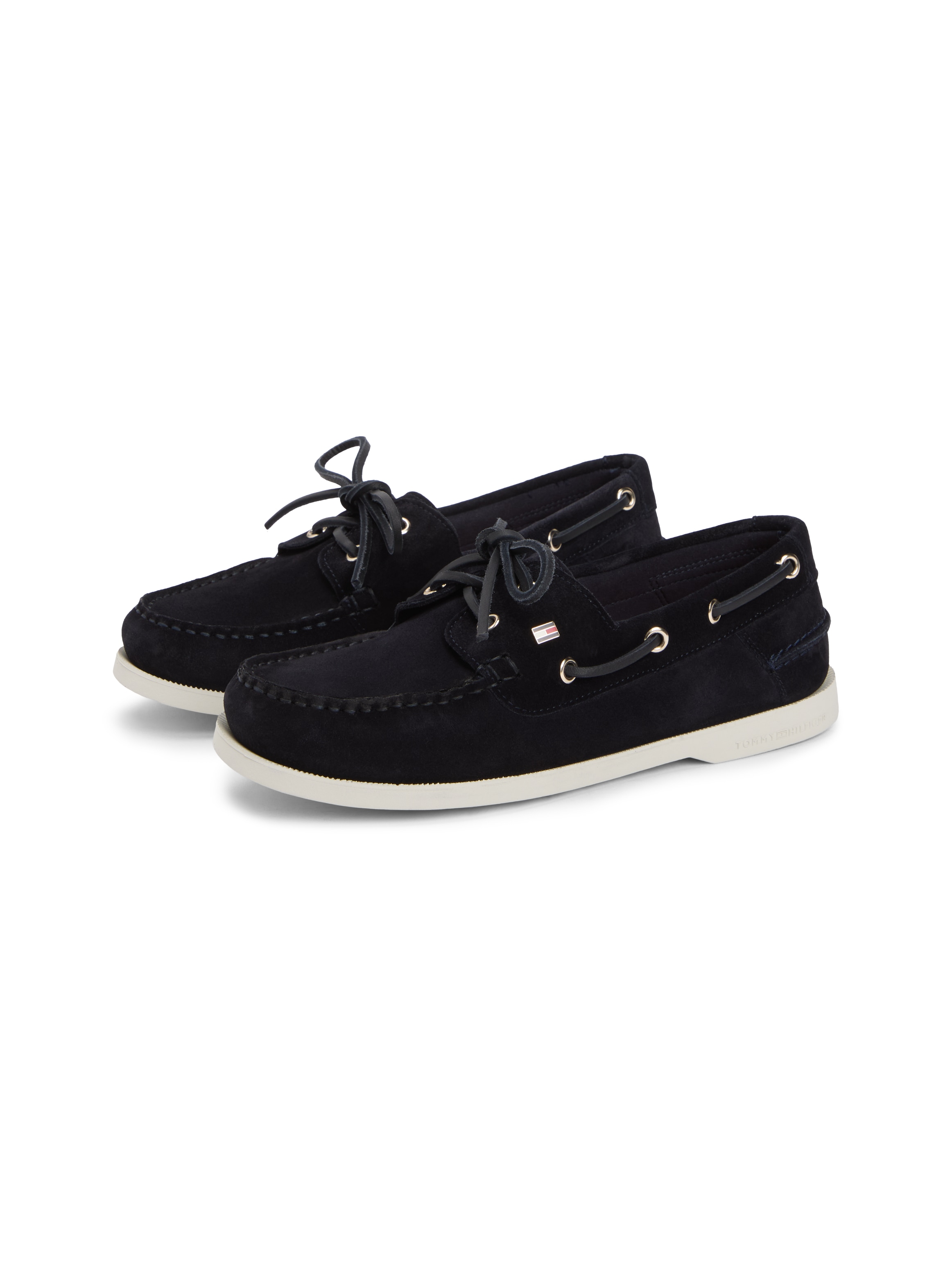 Tommy Hilfiger Bootsschuh "HILFIGER SUEDE BOAT SHOE" Freizeitschuh, Halbsch günstig online kaufen