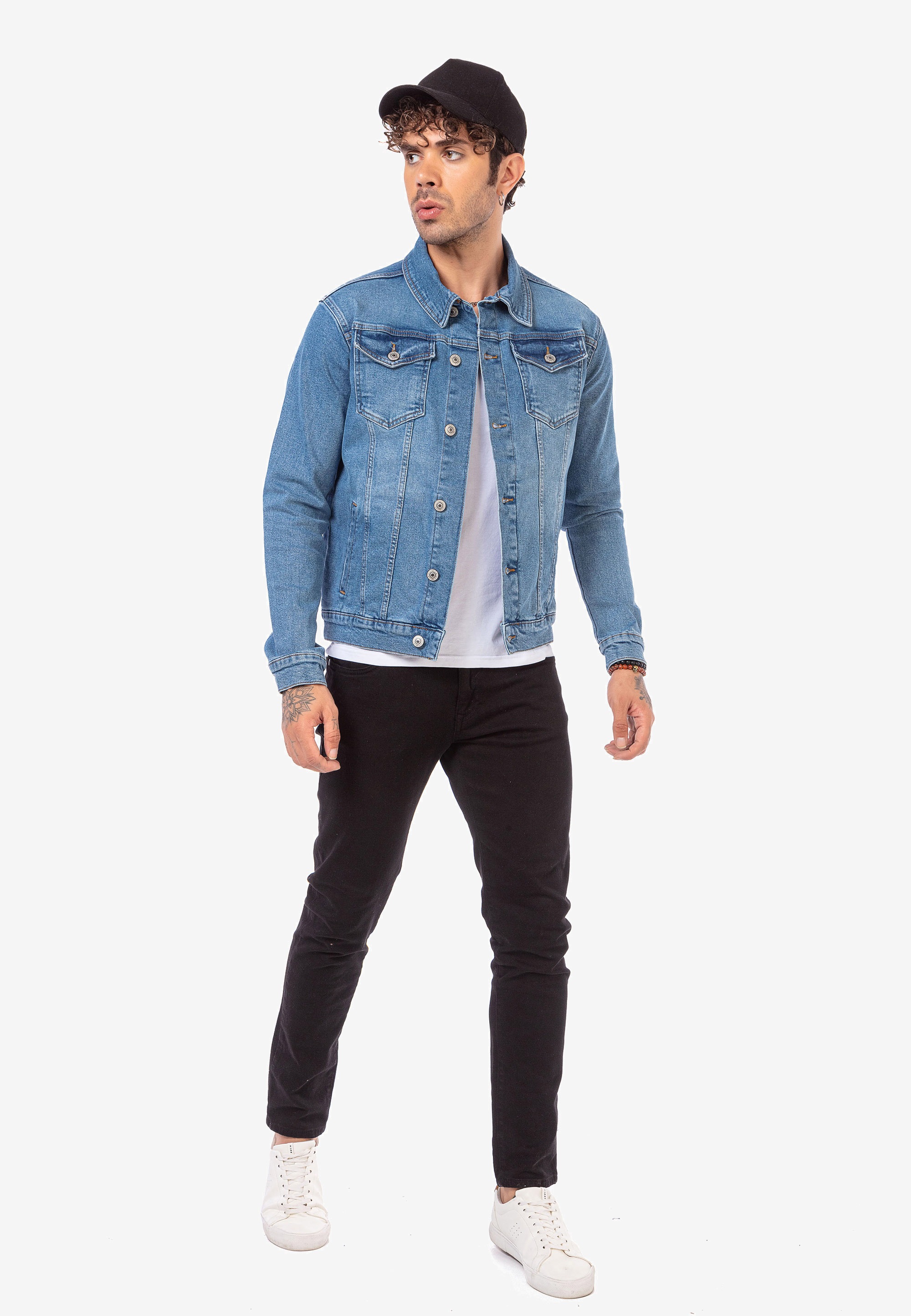 RedBridge Jeansjacke »Walton«, im klassischen Look mit Ziernähten