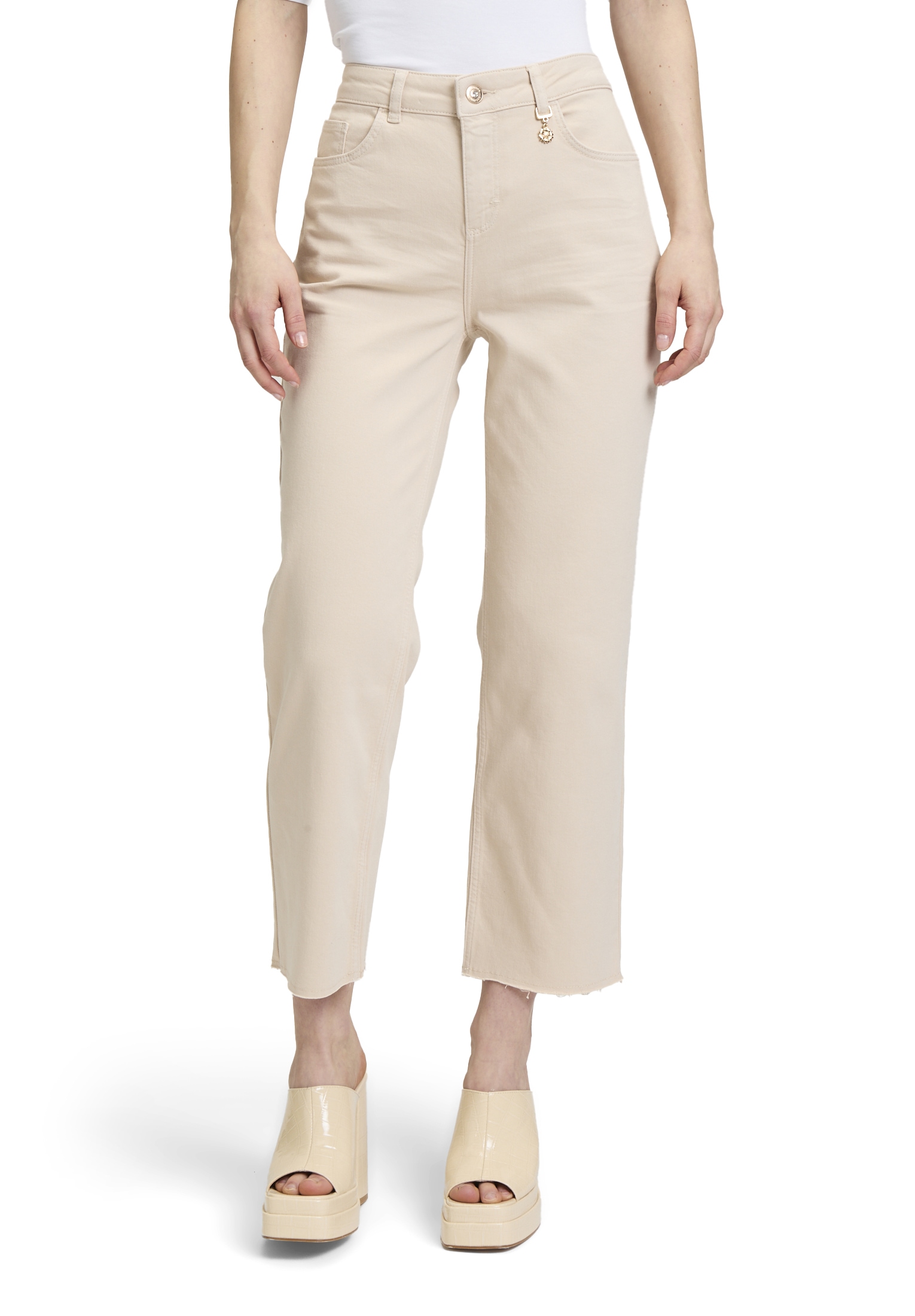 Cartoon Ankle-Jeans "Cartoon Damen Basic-Hose mit offenem Saum" günstig online kaufen