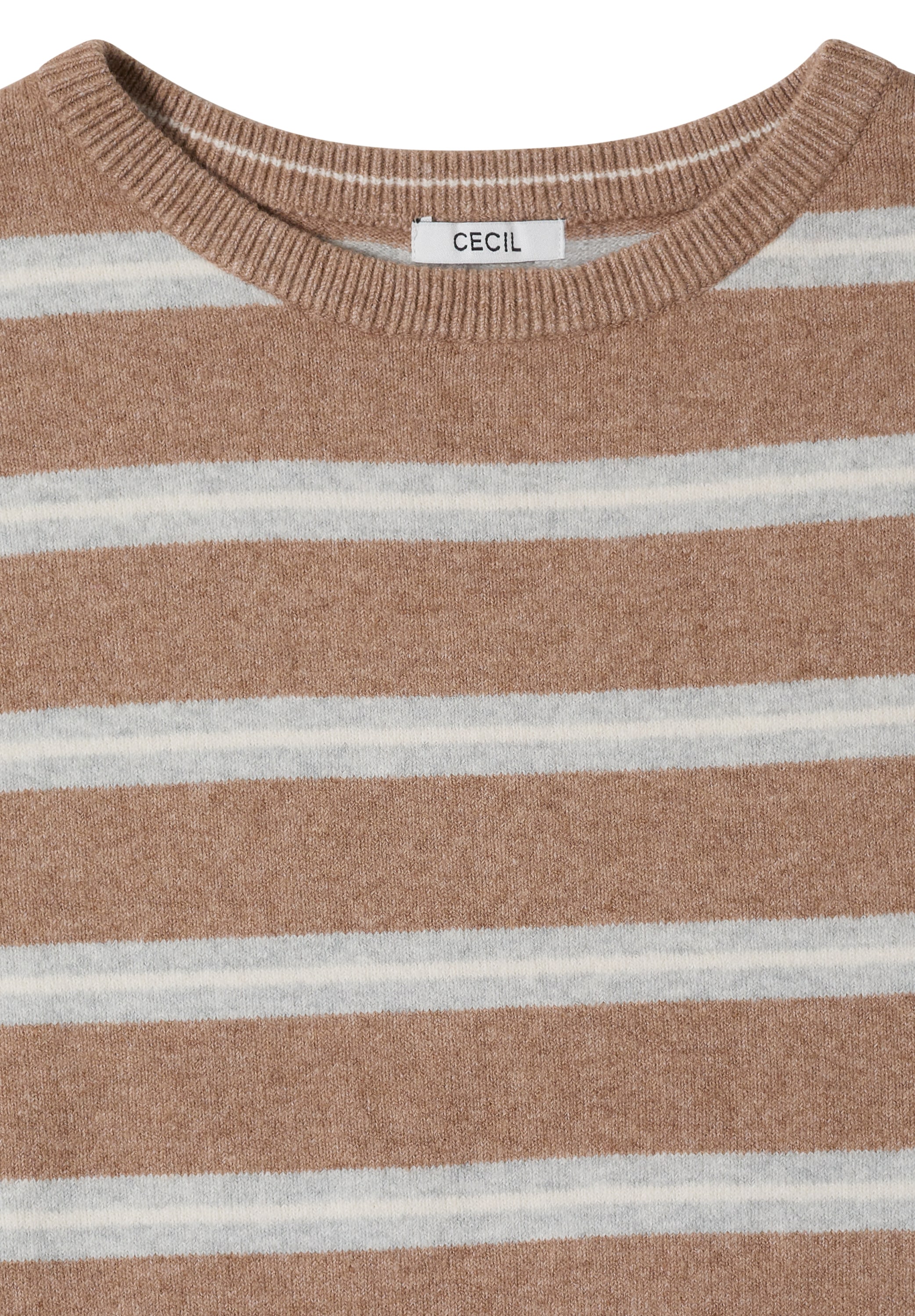 Cecil Streifenpullover aus softem Materialmix