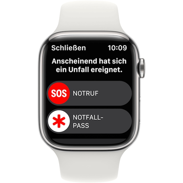 Apple Watch »Watch Series 8 GPS + Cellular 45mm Edelstahl Sportarmband« |  BAUR