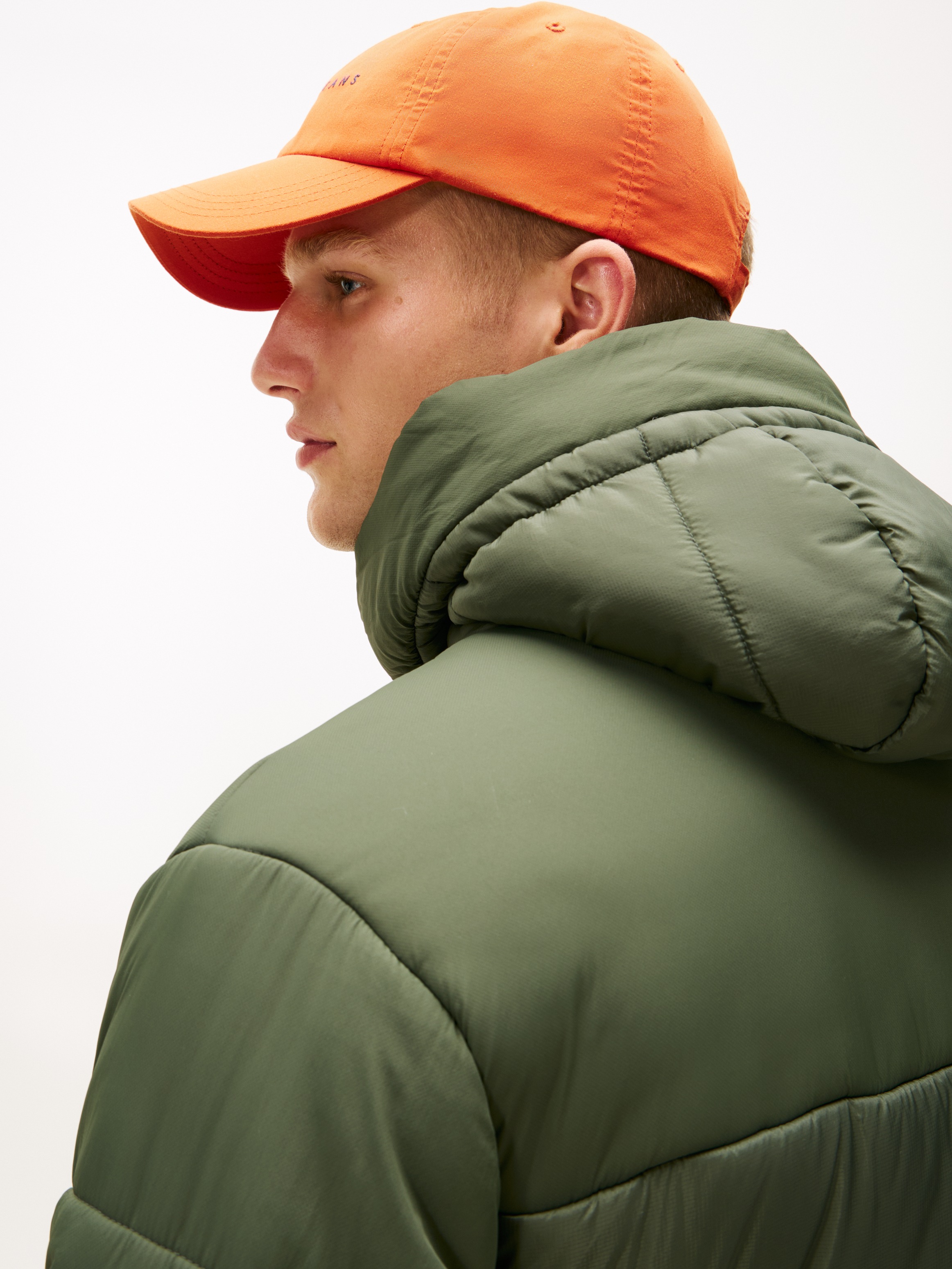 Tommy Jeans Steppmantel "FABRIC MIXED PARKA", Regular fit mit Kapuze günstig online kaufen