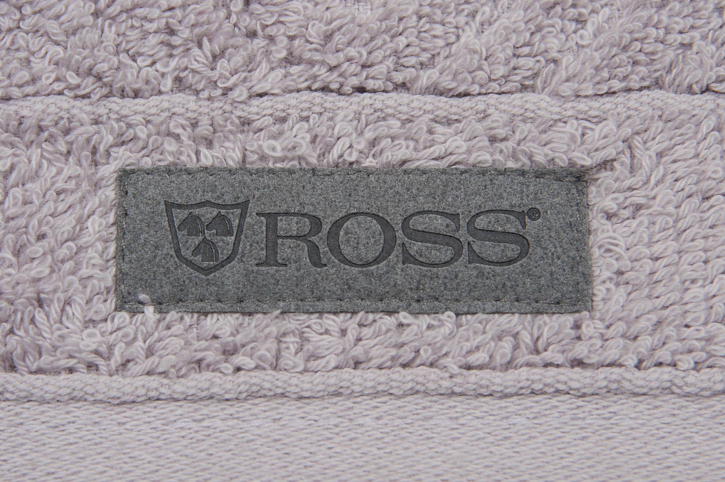 ROSS Duschtuch »Smart«, (1 St.), Uni-Rippe mit Velourslabel