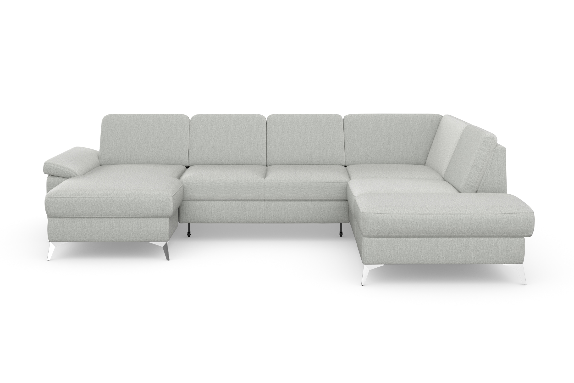sit&more Wohnlandschaft »Padua U-Form«, inklusive Sitztiefenverstellung, Armteilfunktion und Federkern