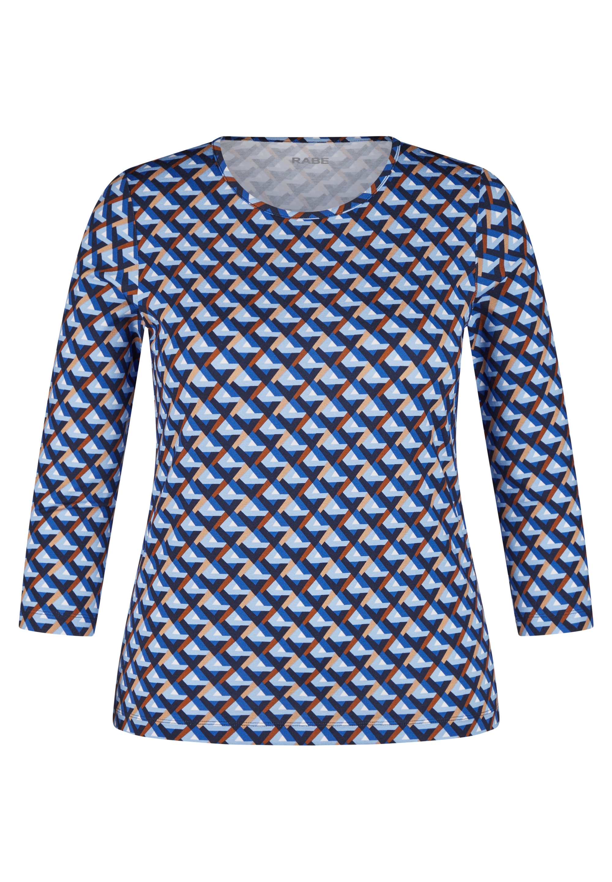 Rabe 3/4-Arm-Shirt, mit grafischem Muster