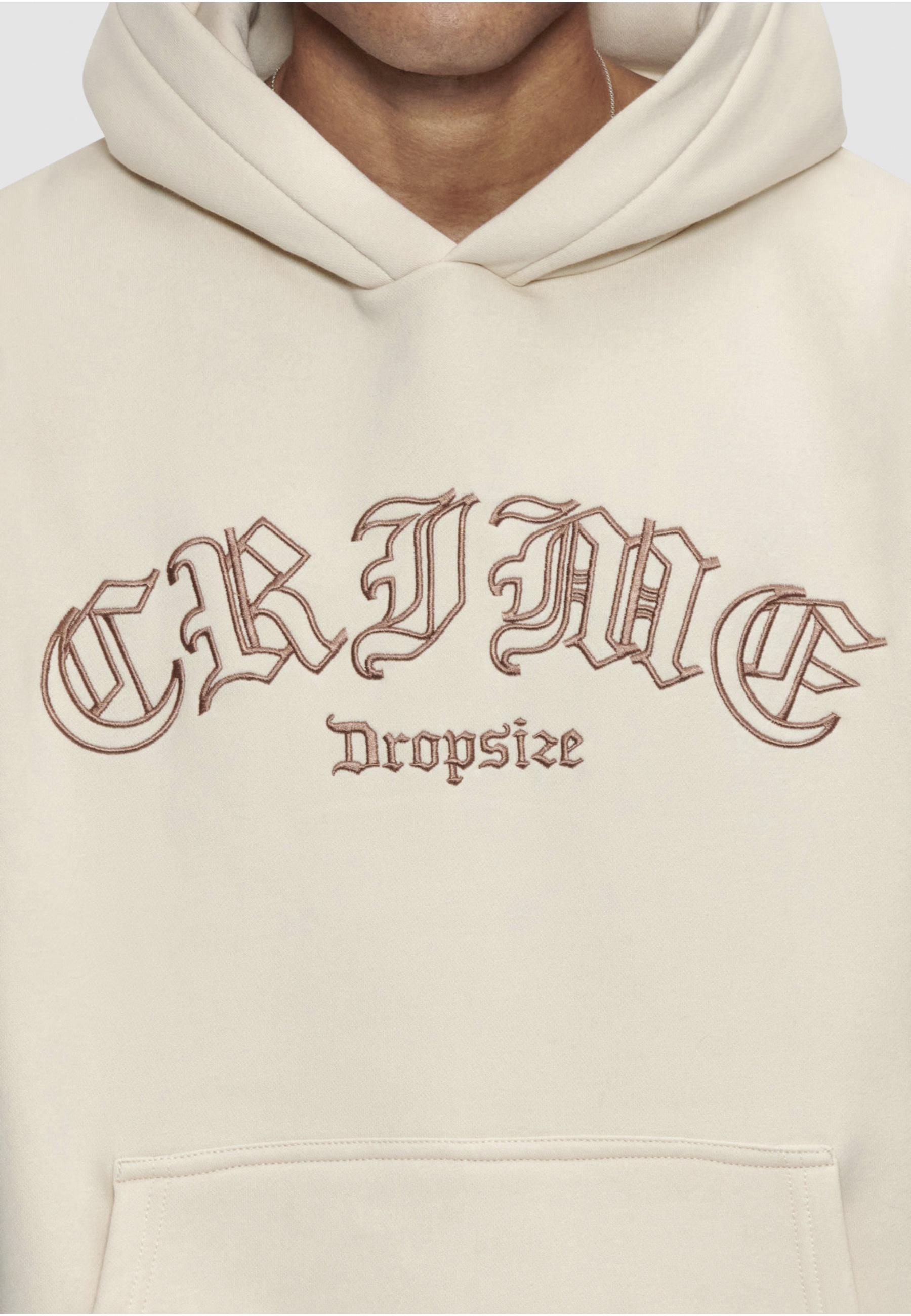 Dropsize Kapuzenpullover »Dropsize Herren Dropsize Heavy Oversize Crime Outline Hoodie« 1 Stk.