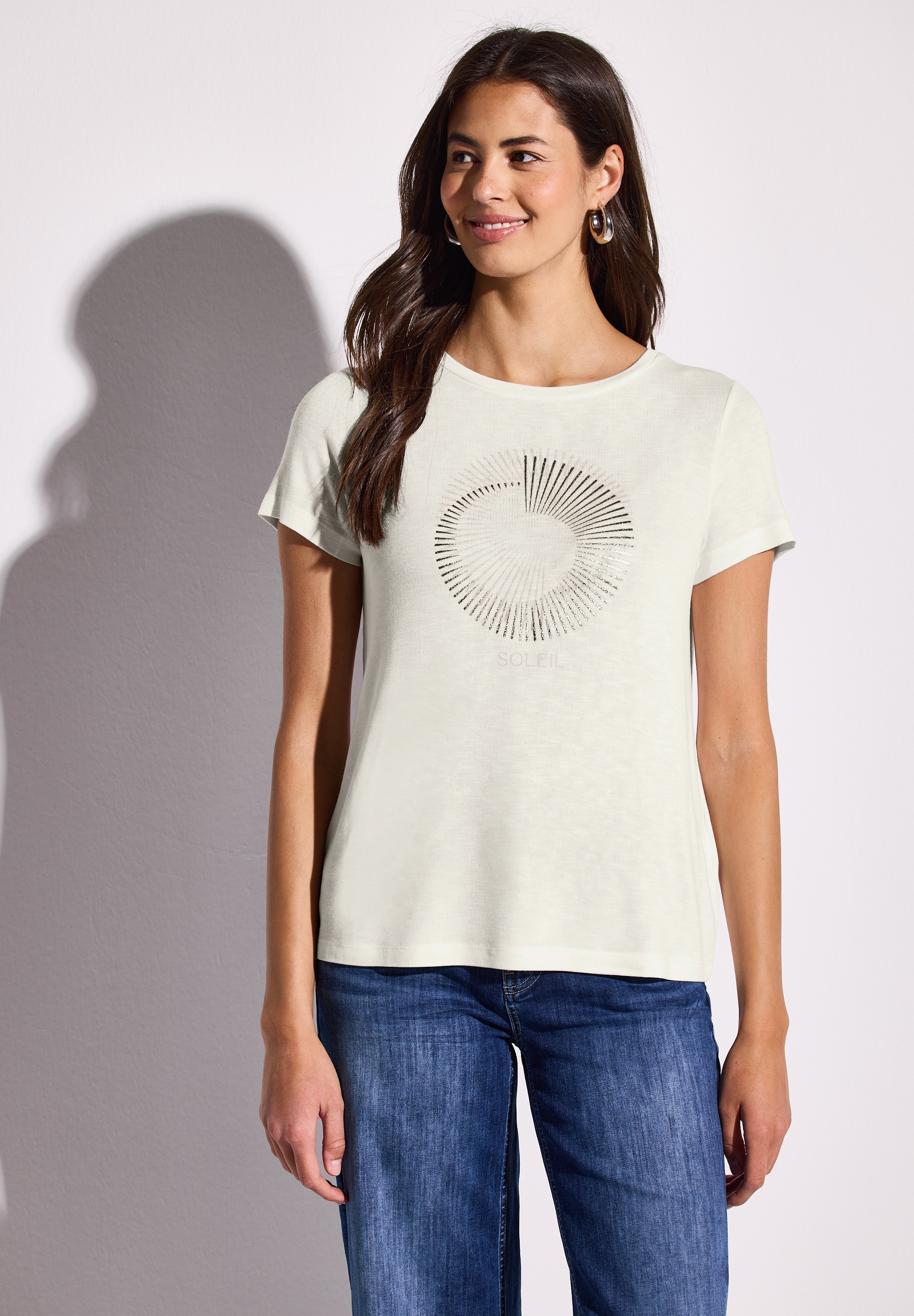 STREET ONE Print-Shirt, mit Rundhalsausschnitt günstig online kaufen