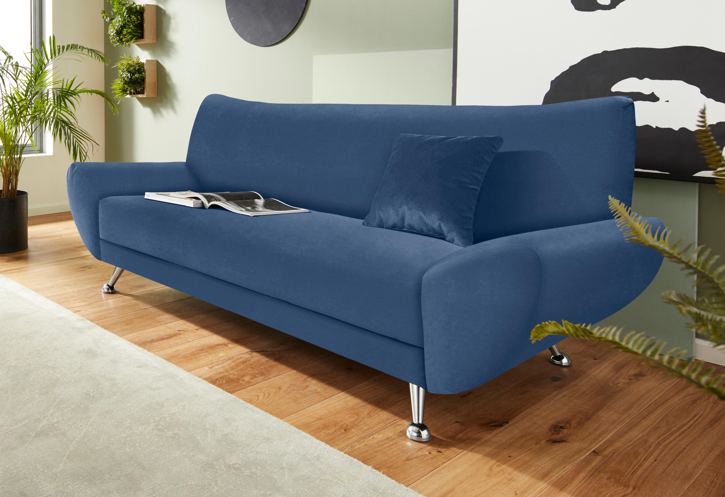 Home affaire 3-Sitzer "Saltare elegant und komfortabel, toller Designfuß" günstig online kaufen