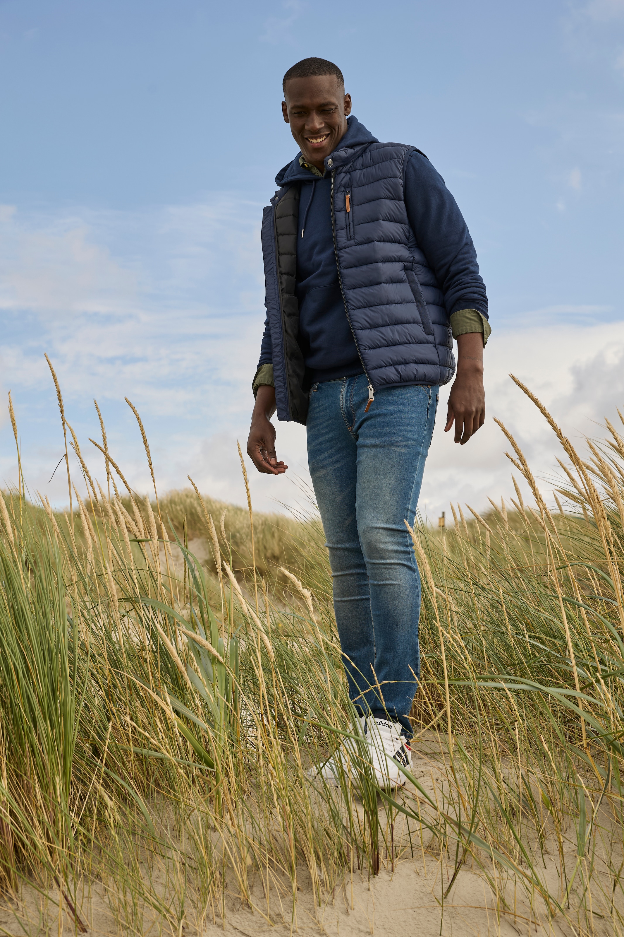Mans World Steppweste, mit Sehkragen, ideal für den Übergang günstig online kaufen