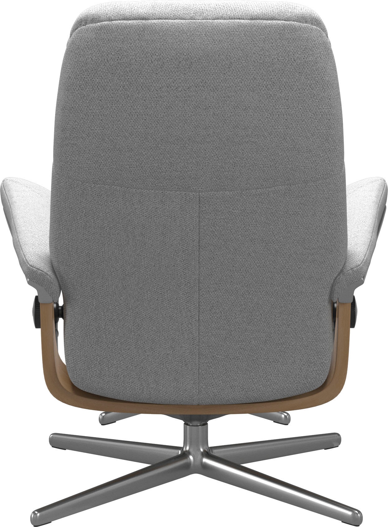 Stressless® Relaxsessel »Consul«, (Set, Relaxsessel mit Hocker), mit Hocker, mit Cross Base, Größe S, M & L, Holzakzent Eiche