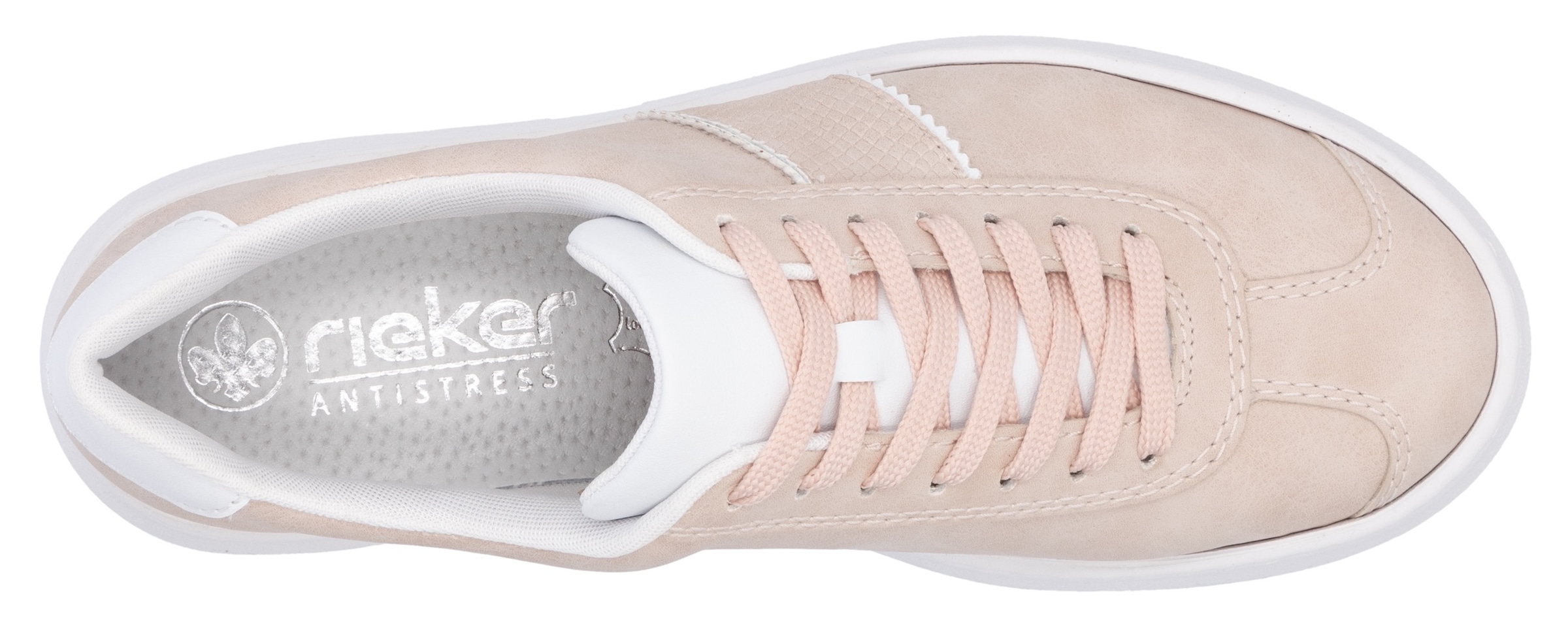 Rieker Plateausneaker, Schnürschuh, Halbschuh, Freizeitschuh mit gepolstertem Schaftrand