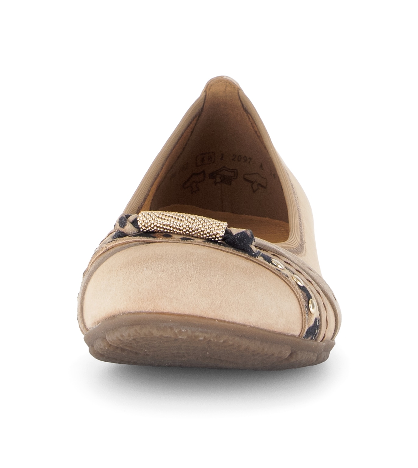Gabor Ballerina  Businessschuh, Schlupfschuh mit Zierelementen in Metallicoptik