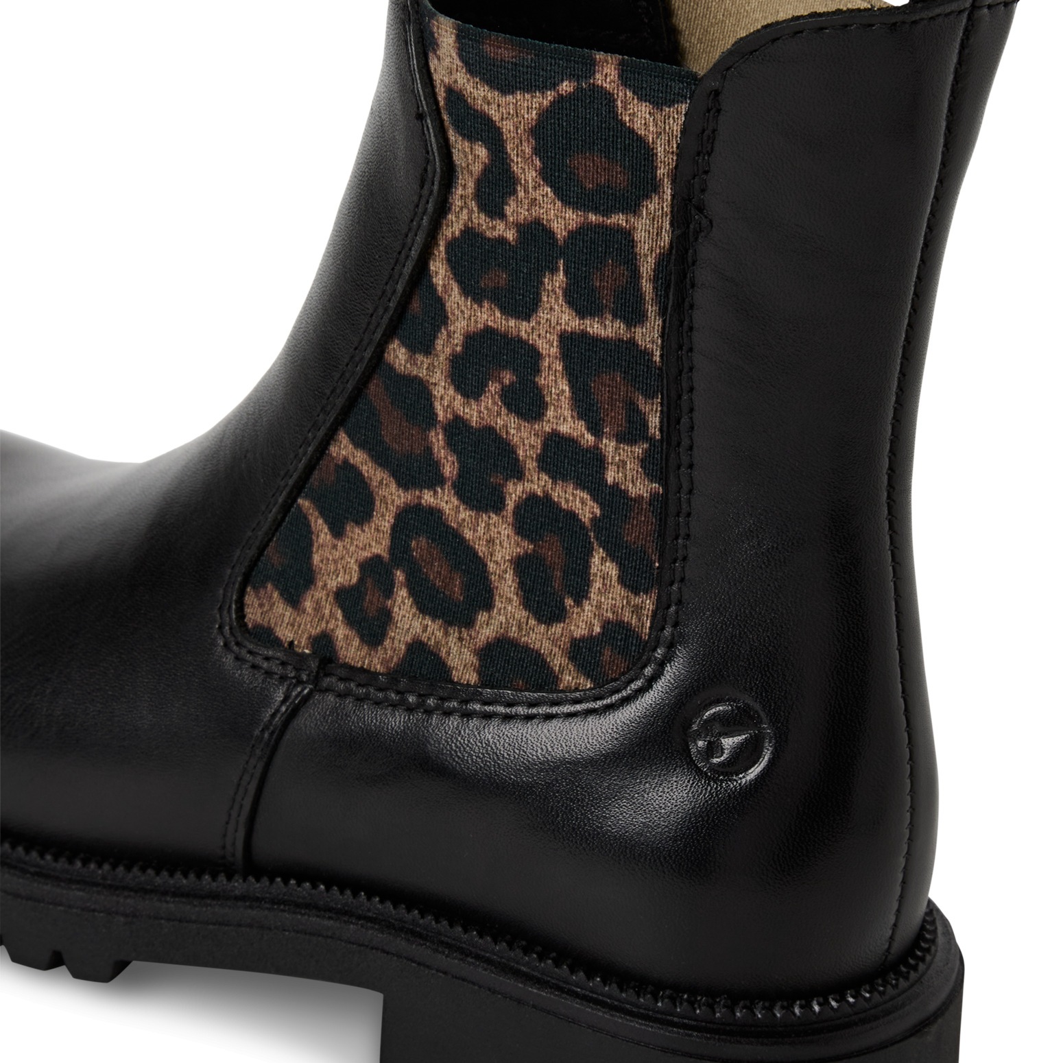 Tamaris Chelseaboots, Blockabsatz, Schlupfboots mit beidseitigen Stretcheinsätzen