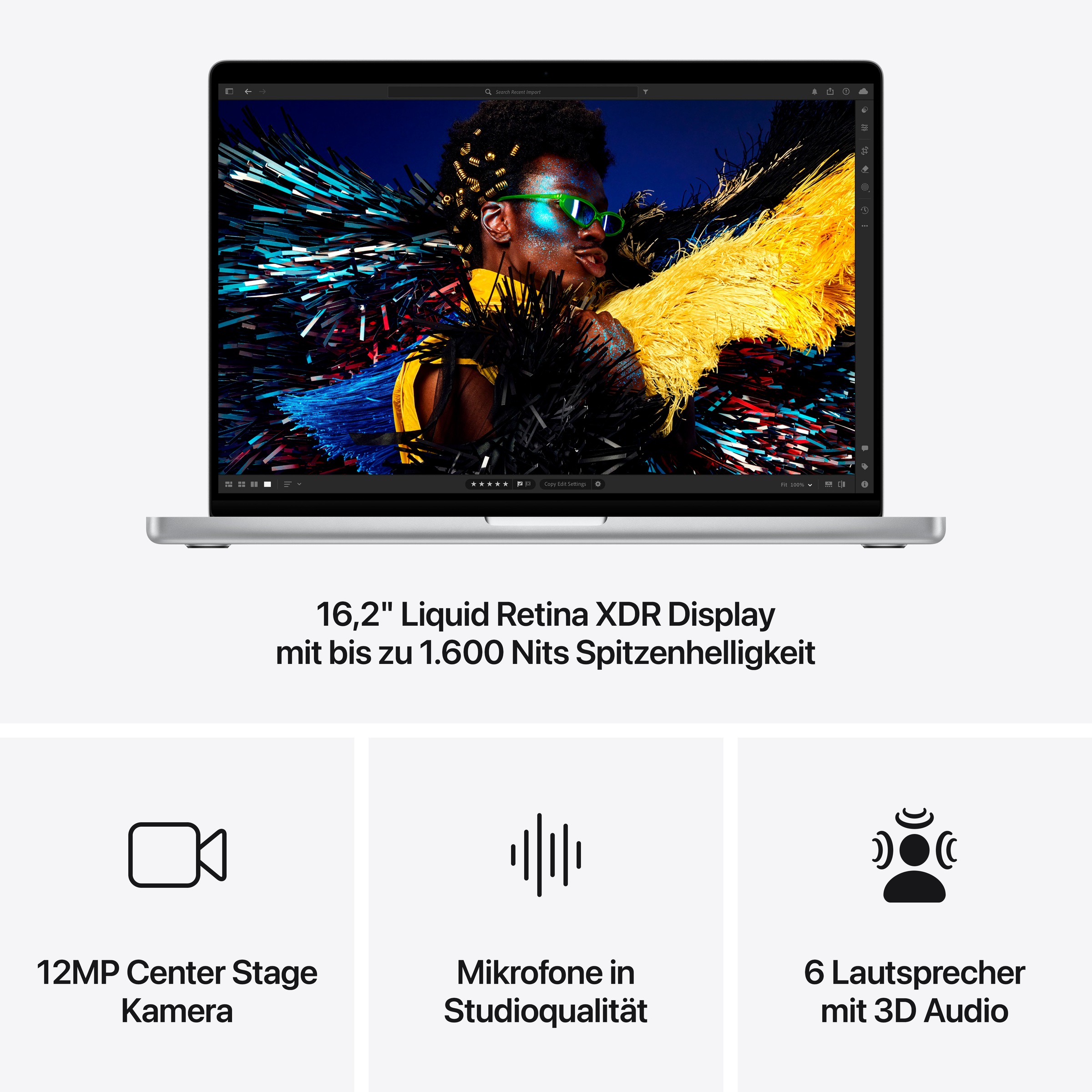 Apple Notebook »MacBook Pro 16''«, 41,05 cm, / 16,2 Zoll, Apple, M4 Max, 40-Core GPU, 1000 GB SSD