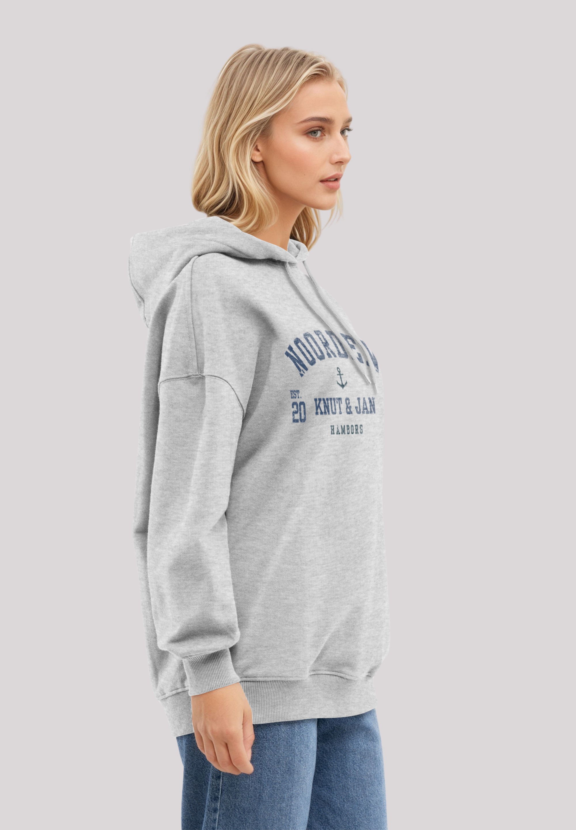 F4NT4STIC Kapuzenpullover »Oversized Shirt Knut & Jan Noorden Collegiate«, Premium Qualität, Knut & Jan Hamburg