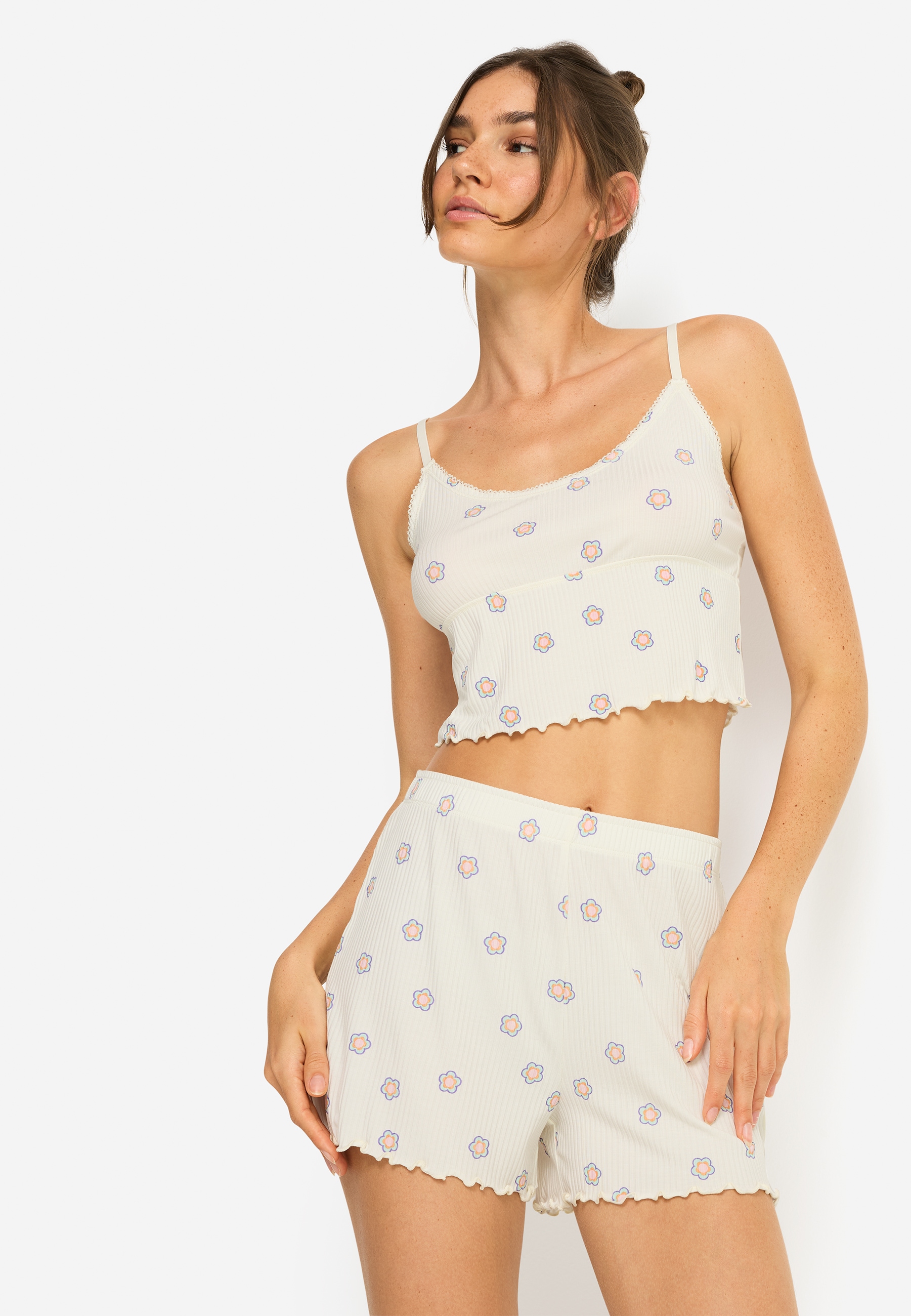 LSCN by LASCANA Shorty Set, 2 tlg. All-over Print