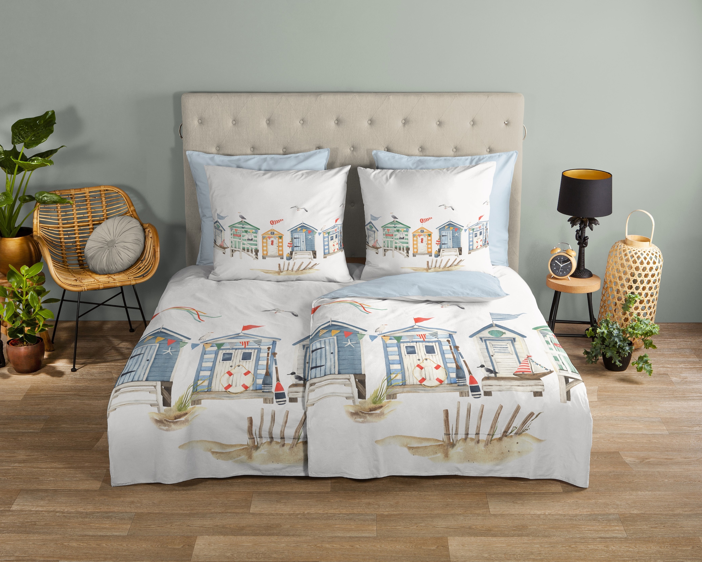 good morning Wendebettwäsche "Vacation" 2 100% Baumwolle, Renforcé, Reißver günstig online kaufen