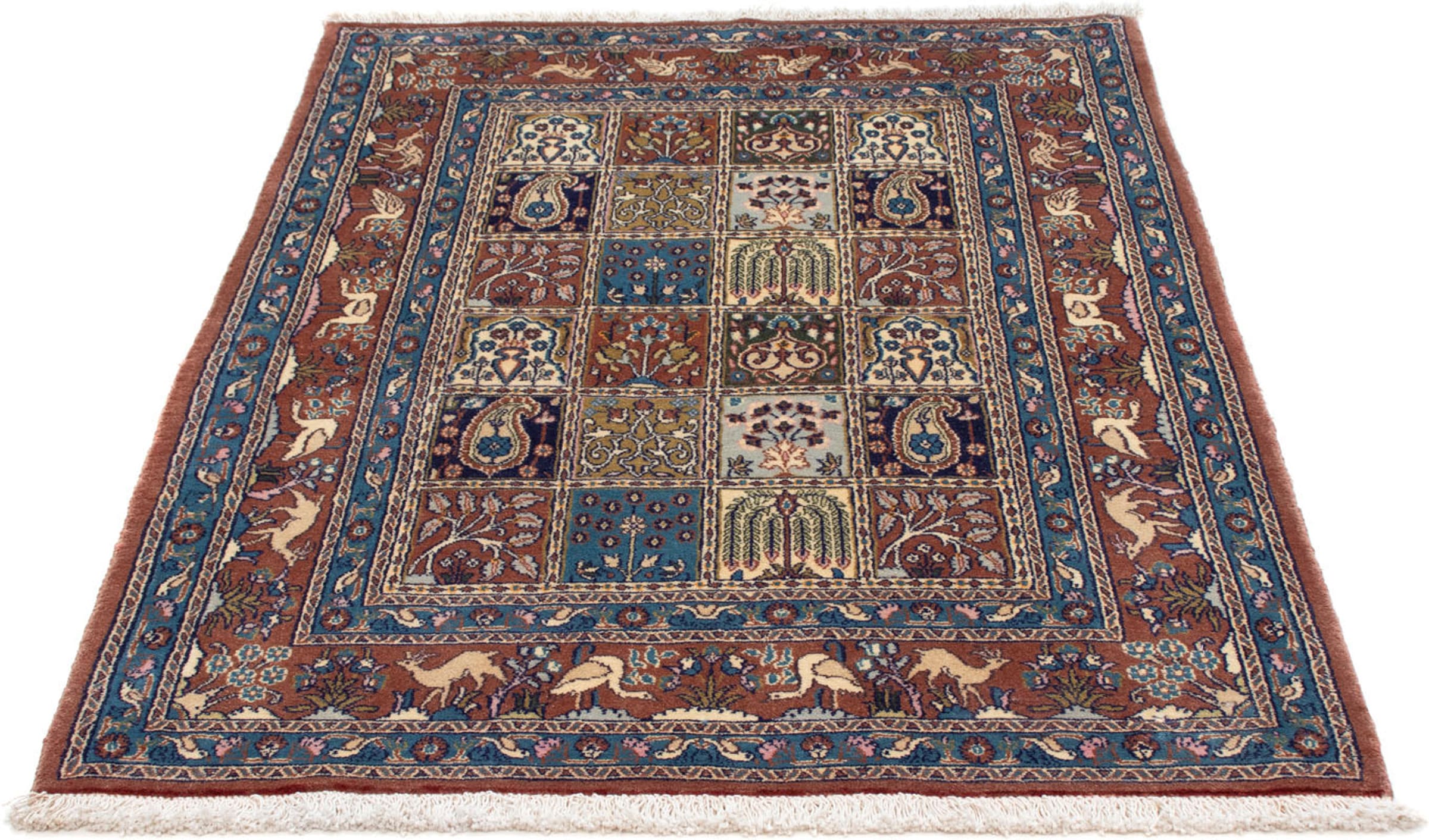 morgenland Orientteppich "Perser - Classic - 147 x 105 cm - mehrfarbig", rechteckig, 10 mm Höhe, Wohnzimmer, Handgeknüpf