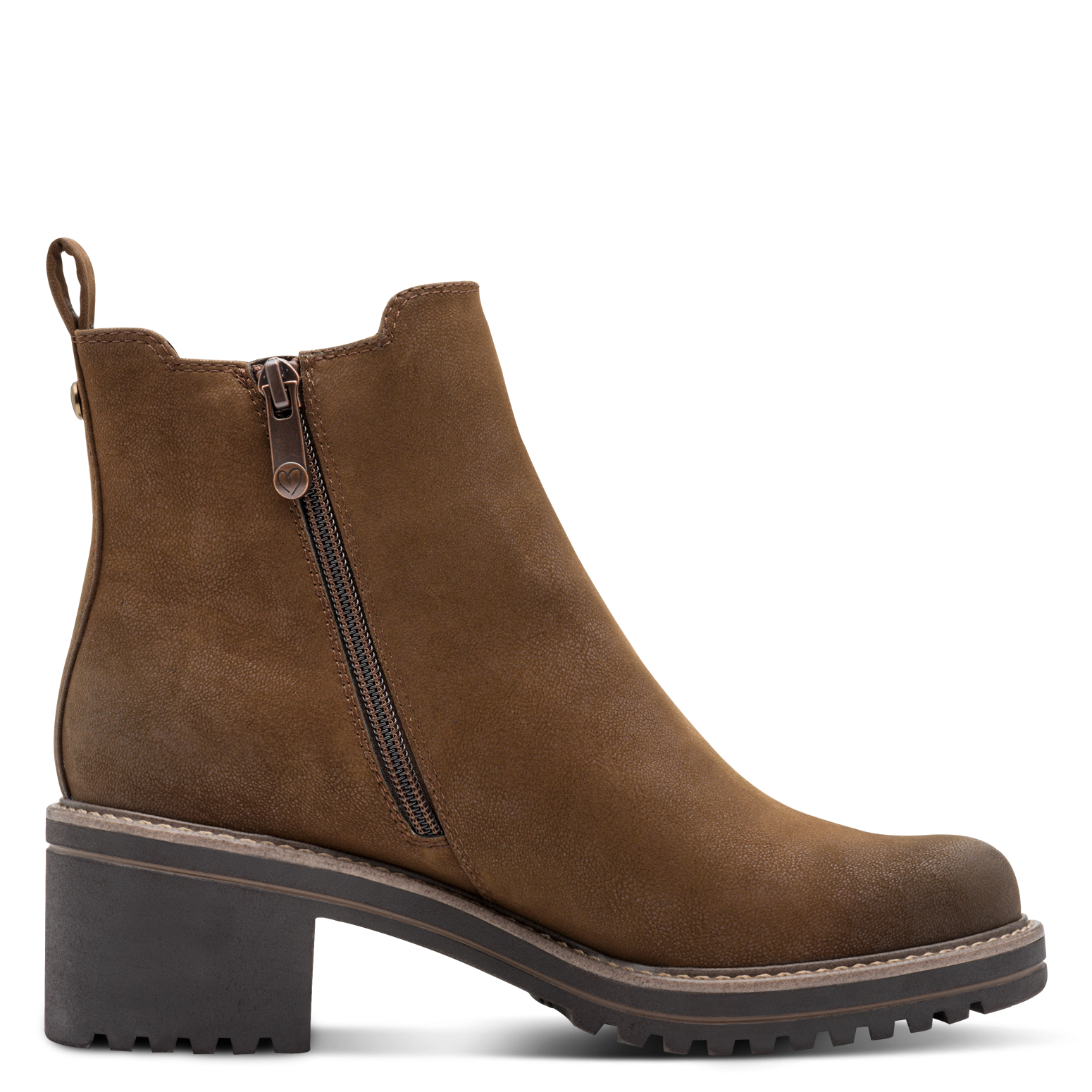 MARCO TOZZI Chelseaboots, Blockabsatz, Stiefelette in veganer Verarbeitung