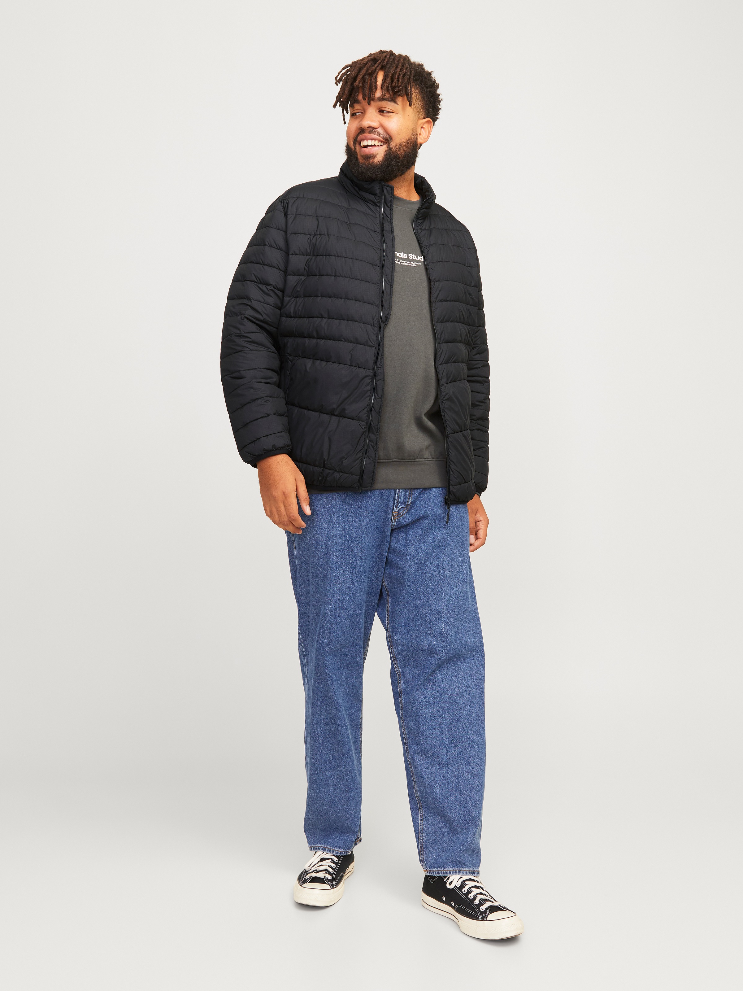 Jack & Jones PlusSize Outdoorjacke »JJESTATE PACKABLE PUFFER COLLAR NOOS PLS«, ohne Kapuze