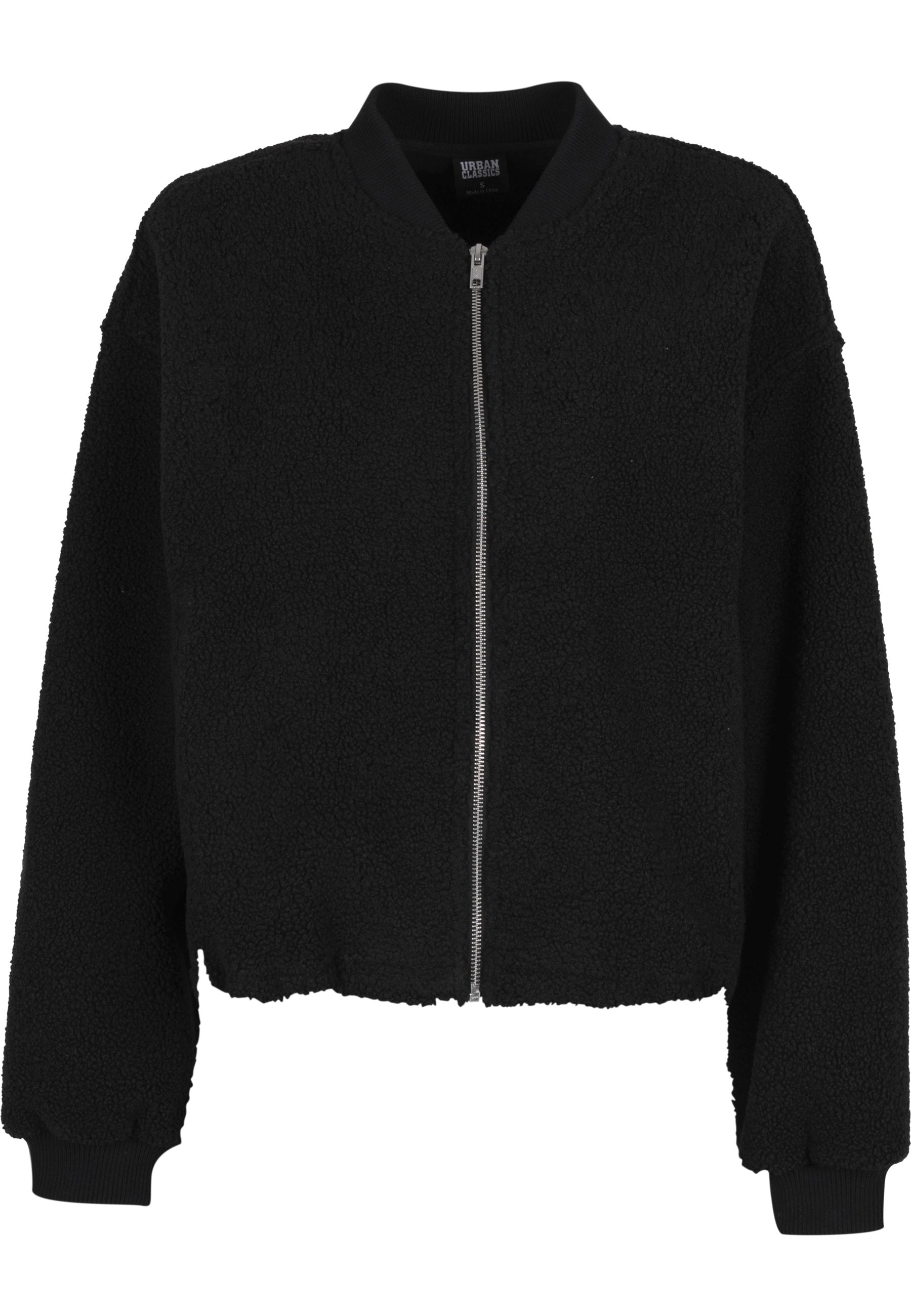 URBAN CLASSICS Bomberjacke "Urban Classics Ladies Structured Bomber Jacket" 1 Stk. tlg. ohne Kapuze
