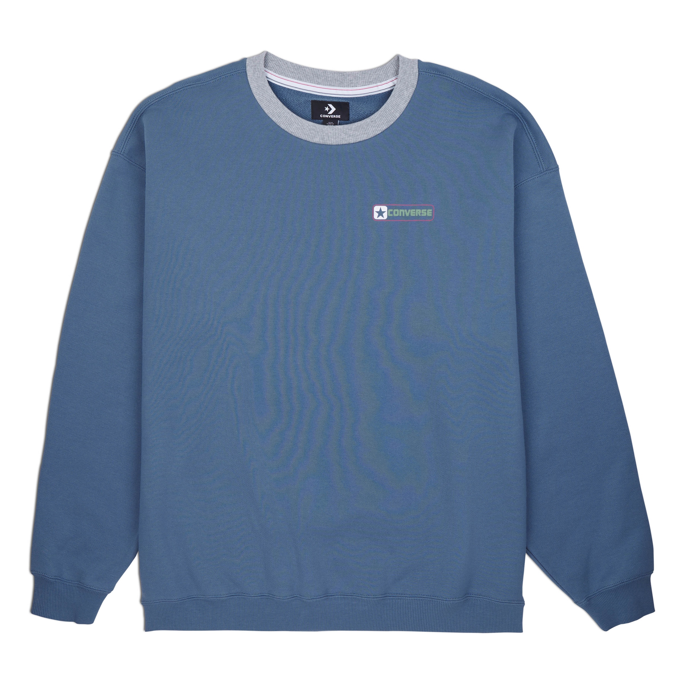 Converse Sweater "CONVERSE BOX STAR RINGER CREW - LAKESIDE BLUE", 1 Stk. günstig online kaufen