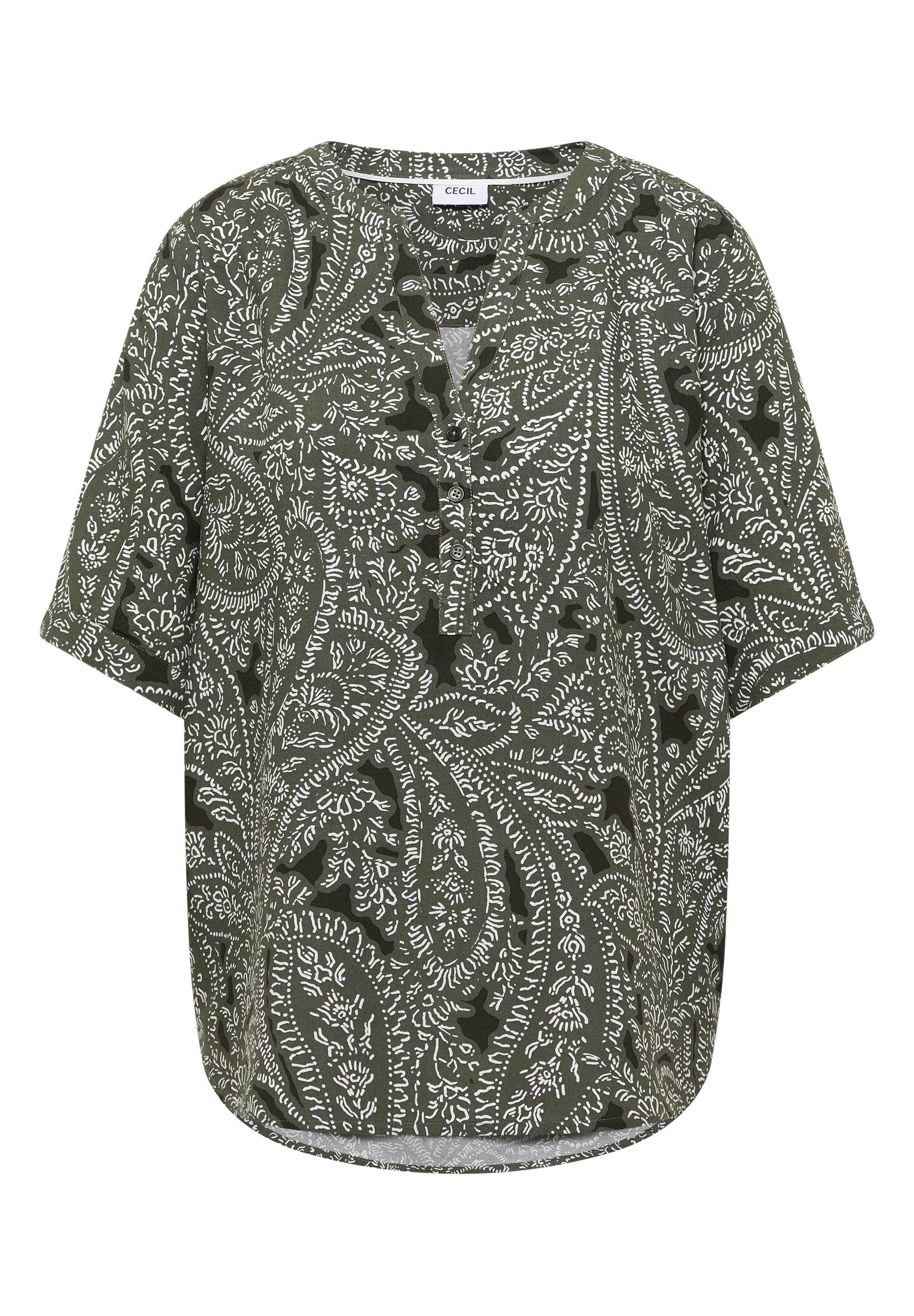 Cecil Kurzarmbluse aus softer Viskose