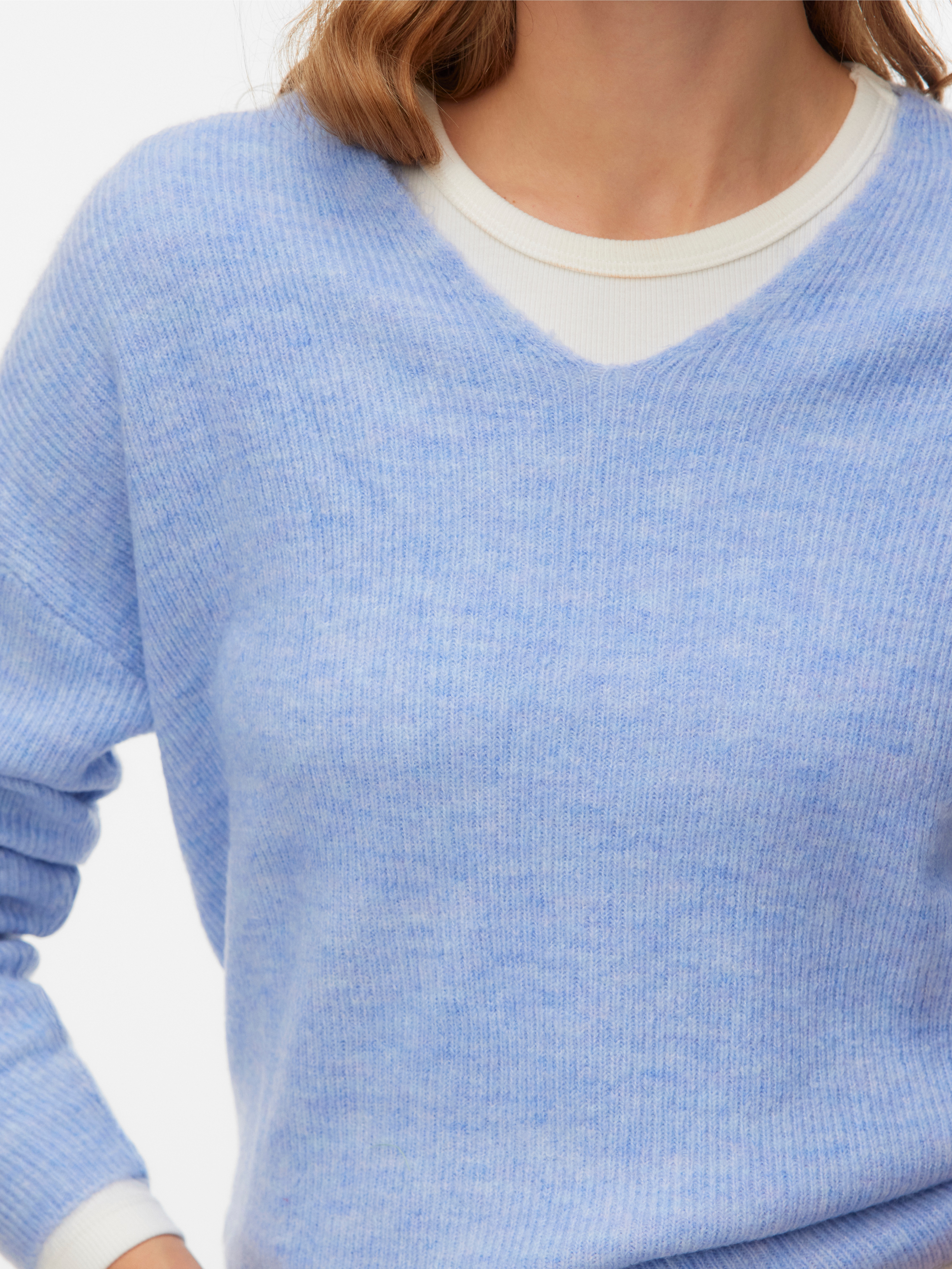 Thumbnail - Vero Moda V-Ausschnitt-Pullover "VMCREWLEFILE LS V-NECK BLOUSE NOOS"