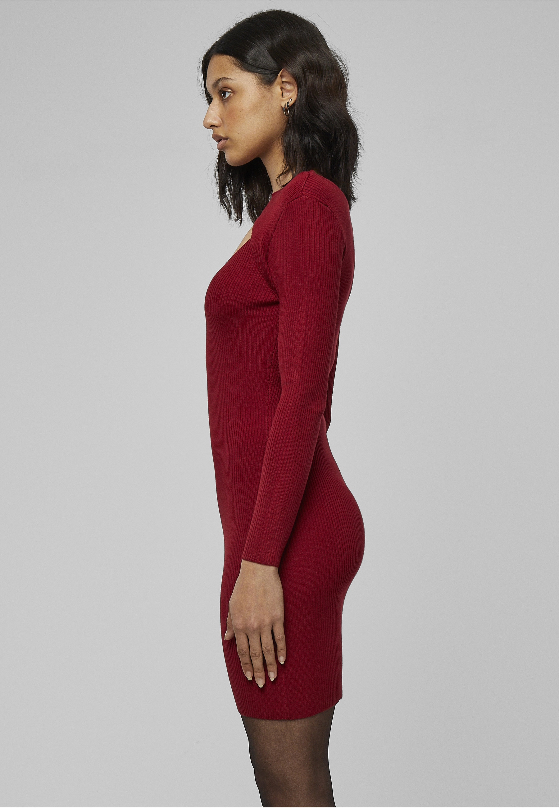 URBAN CLASSICS Shirtkleid »Urban Classics Damen Ladies Cut Out Dress« 1 Stk. tlg.