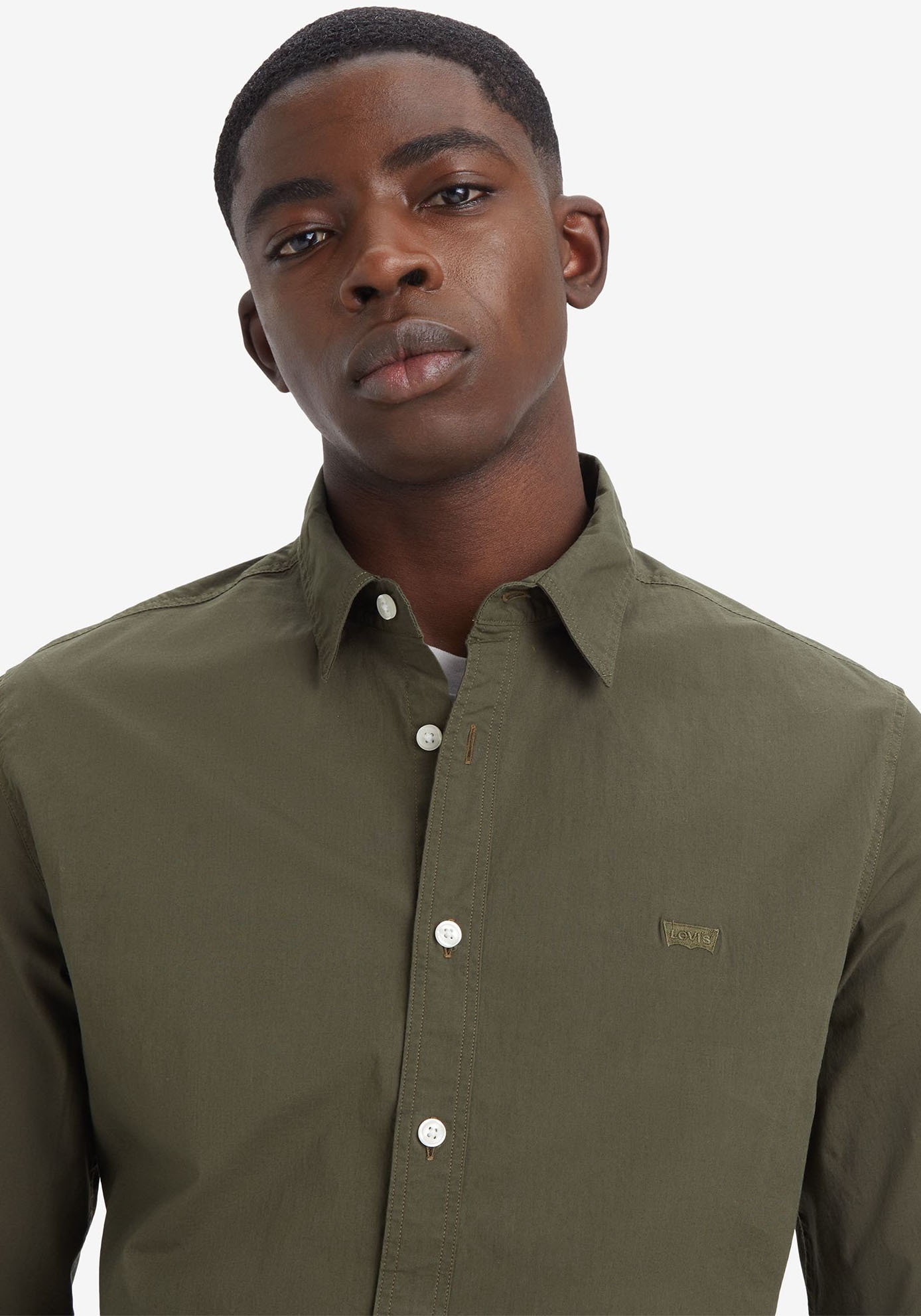 Levi's® Jeanshemd »BATTERY HM SHIRT SLIM«, mit Logobadge