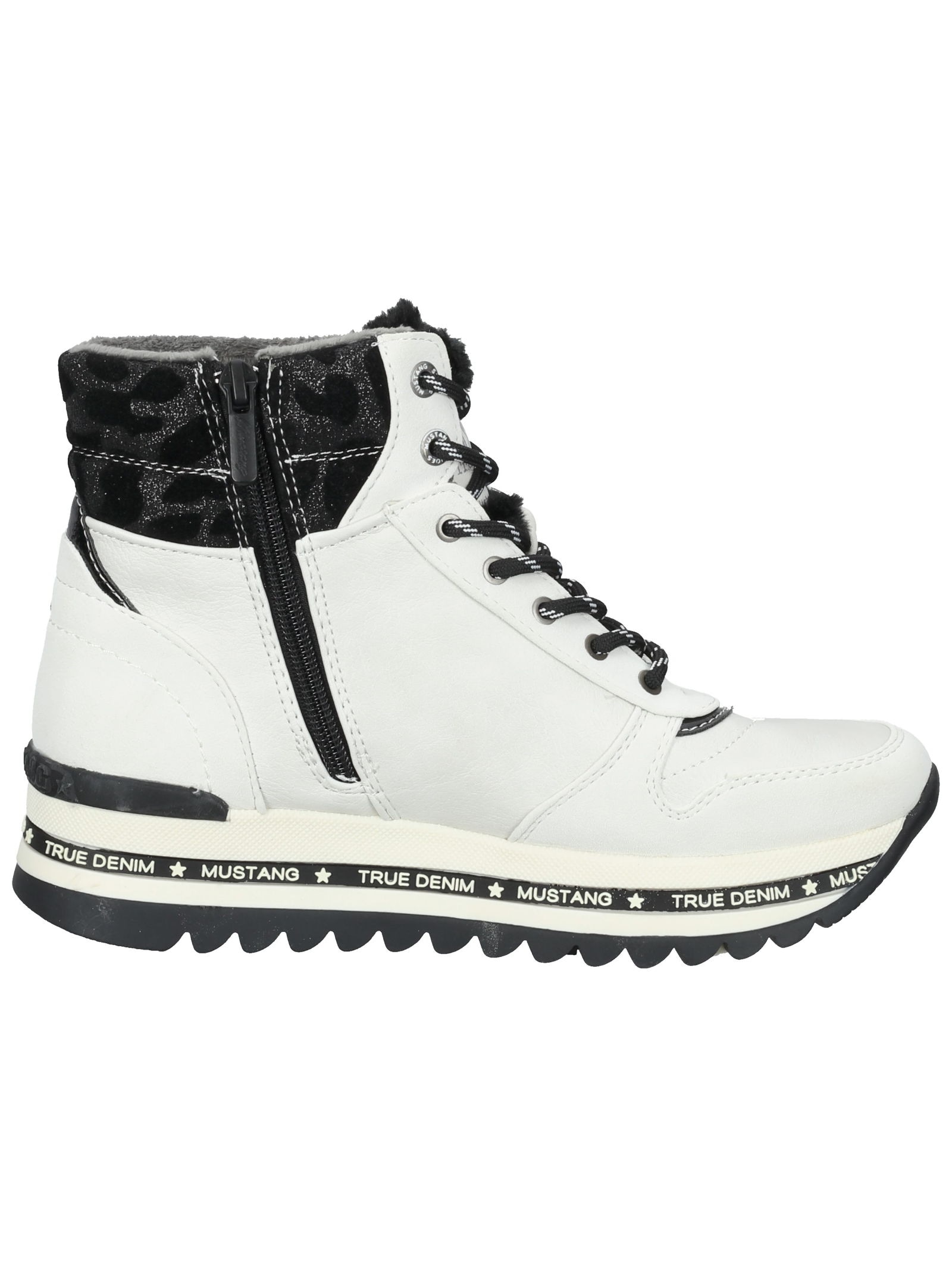 Mustang Shoes Schnürstiefelette »Mustang Shoes Stiefelette Lederimitat«