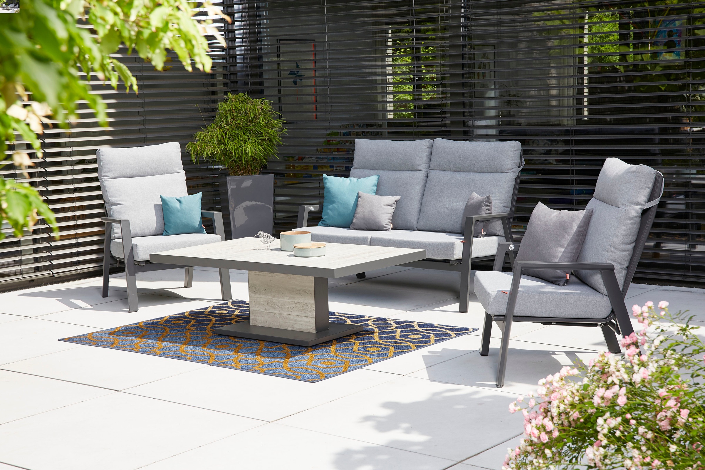 Siena Garden Gartenlounge-Set »Valencia«, (4 tlg.)