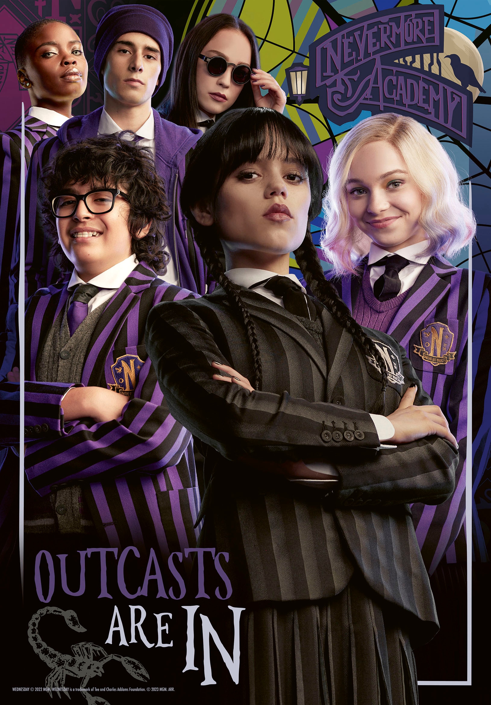 Ravensburger Puzzle »Wednesday, Outcasts are in«, Made in Europe