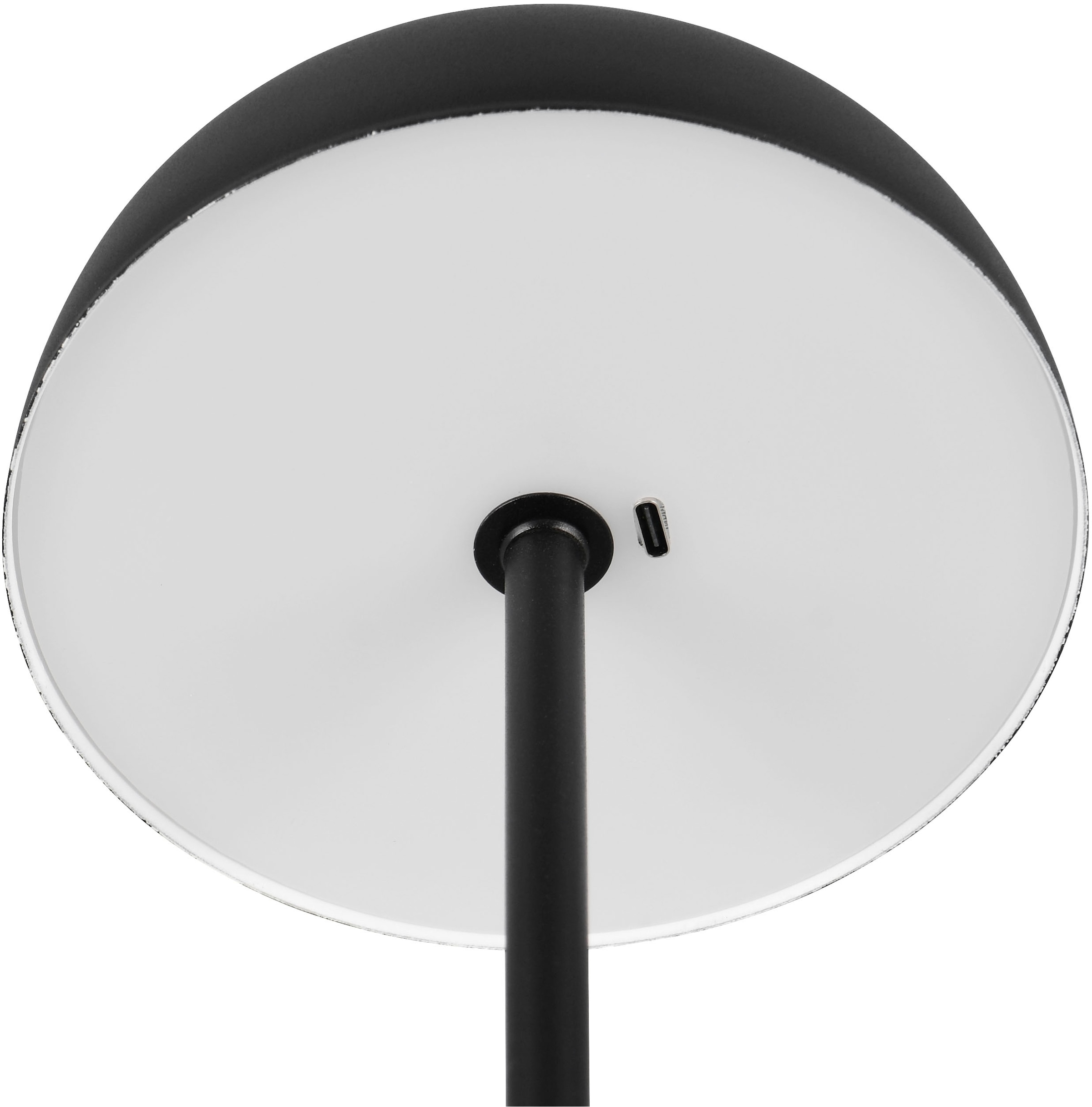REALITY Leuchten LED Tischleuchte »MUNOZ, Akku Tischleuchte mit Touchdimmer + USB Anschluss, IP20 indoor«, 1 flammig, Leuchtmittel LED-Board | LED fest integriert, bis zu 10h Akkulaufzeit, laden per USB max 7-9h, Akku Leuchte Pilzform
