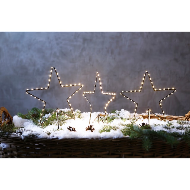 AM Design LED Stern, Gartenstecker, Weihnachtsstern, 3 Sterne, Weihnachtsdeko  aussen kaufen | BAUR
