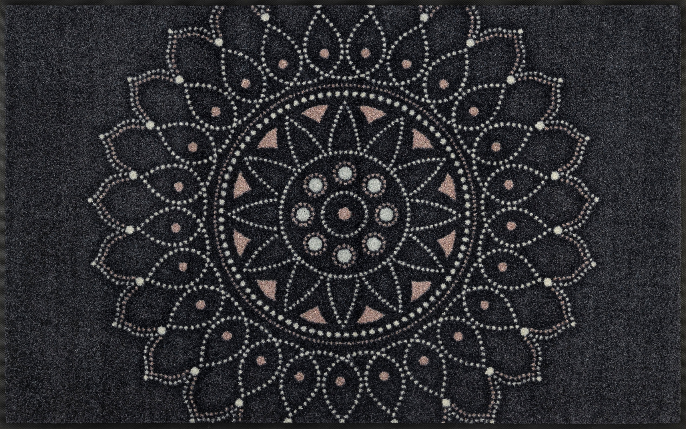 wash+dry by Kleen-Tex Teppich »Purnima«, rechteckig, 7 mm Höhe, Mandala Motiv, rutschhemmend, In- und Outdoor geeignet, waschbar